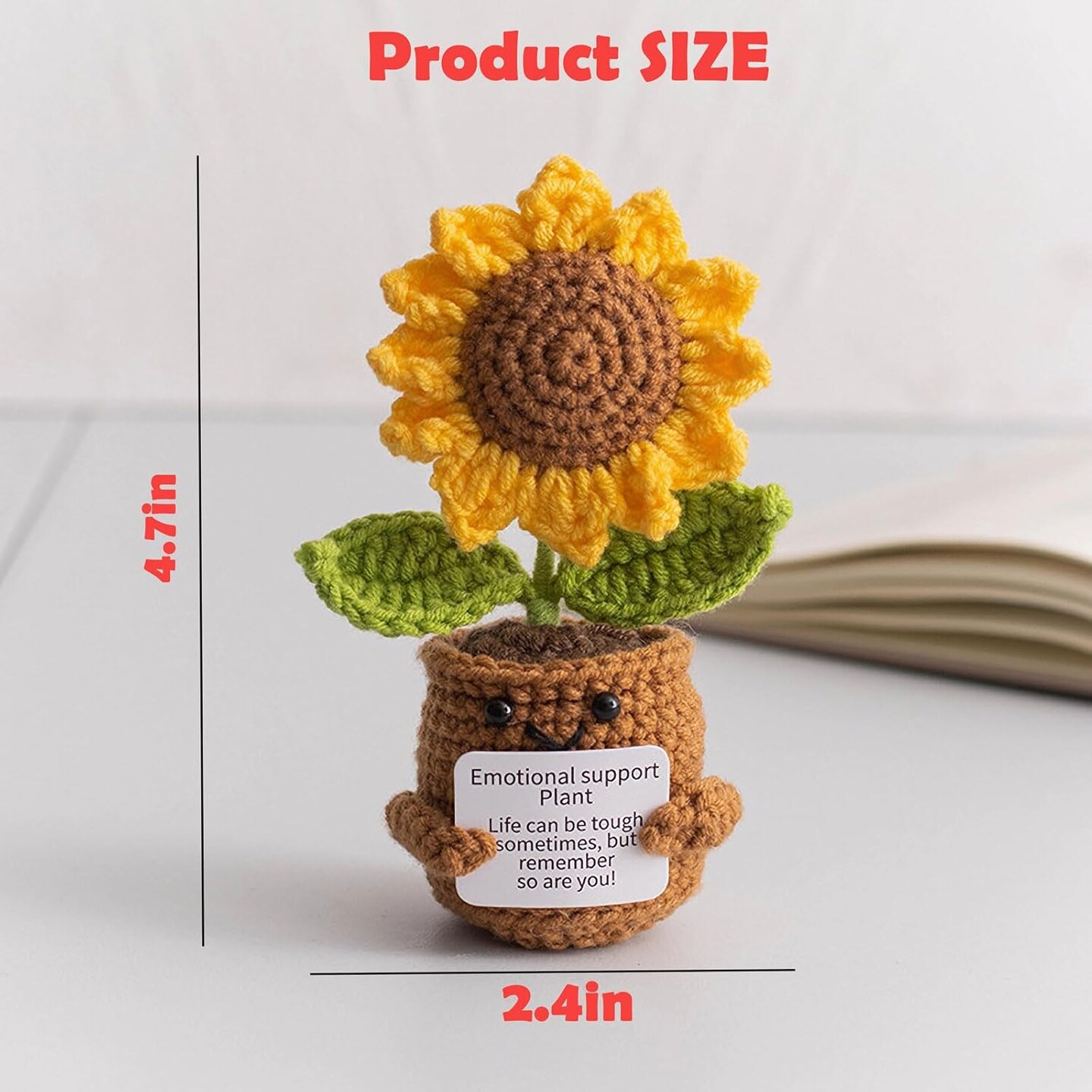 Handmade Crochet Sunflower Decor