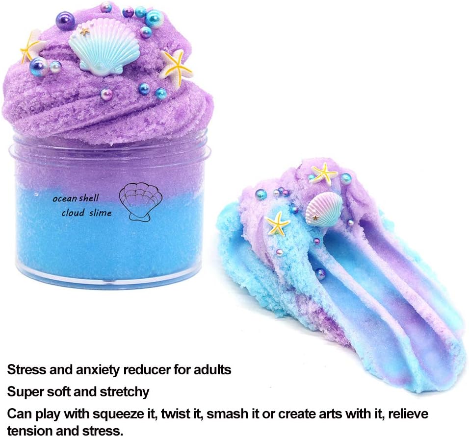 Colorful Fluffy Cloud Slime (Purple)