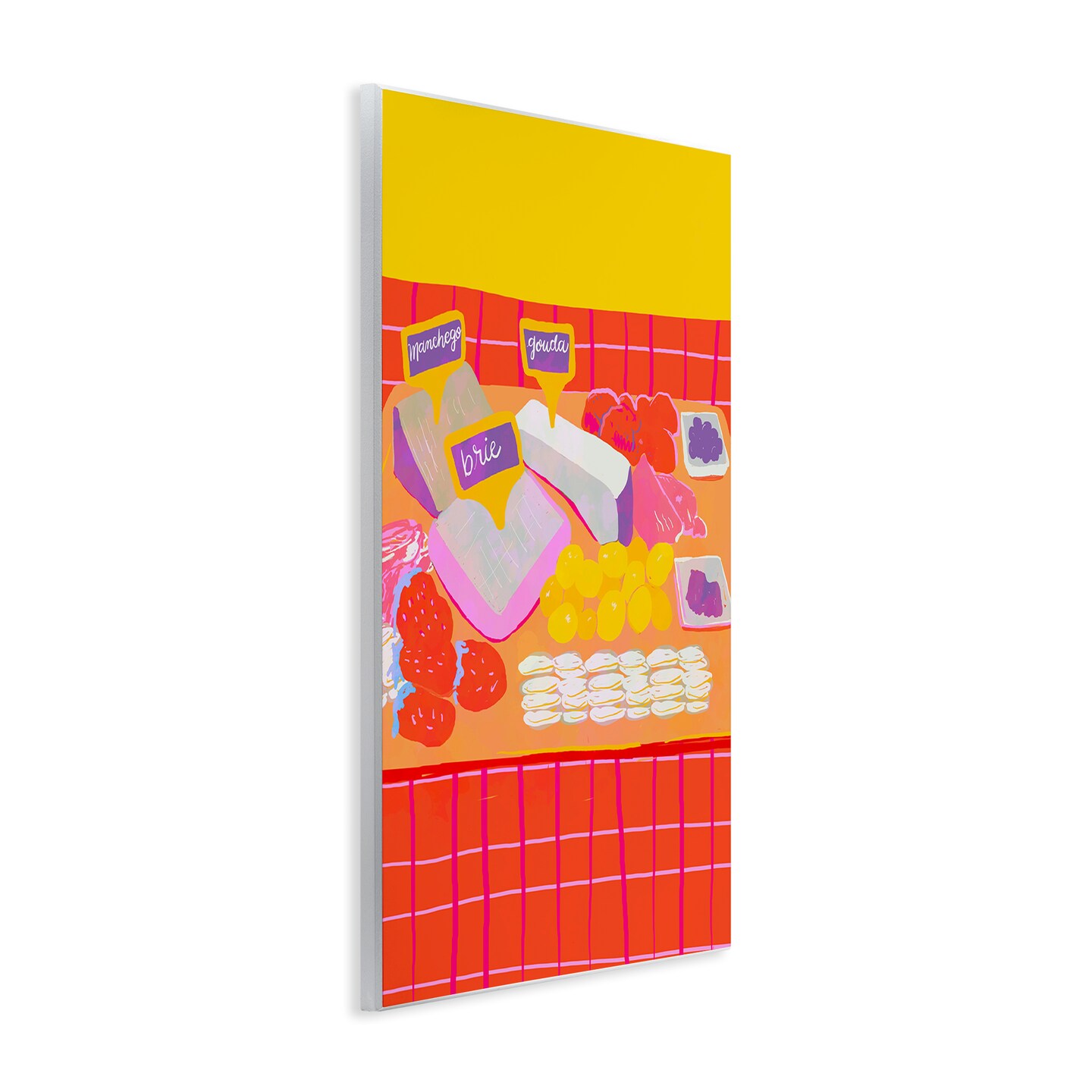 Stupell Industries Assorted Cheese Arrangement Wall Plaque By Dina Riddle