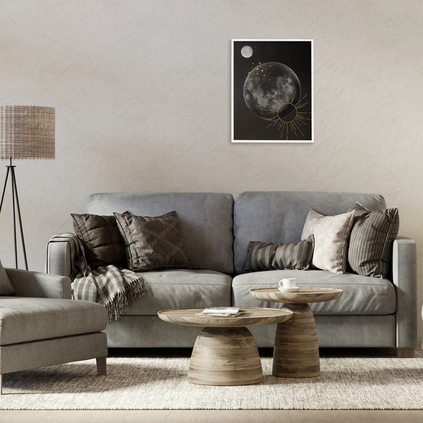 Stupell Industries Minimal Planetary Galaxy Framed Giclee By Daniela Santiago