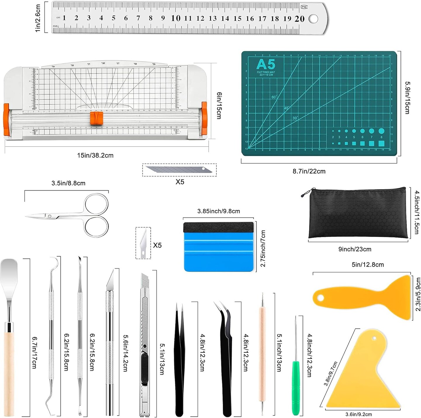 27PCS Craft Weeding Tools for Vinyl Kit