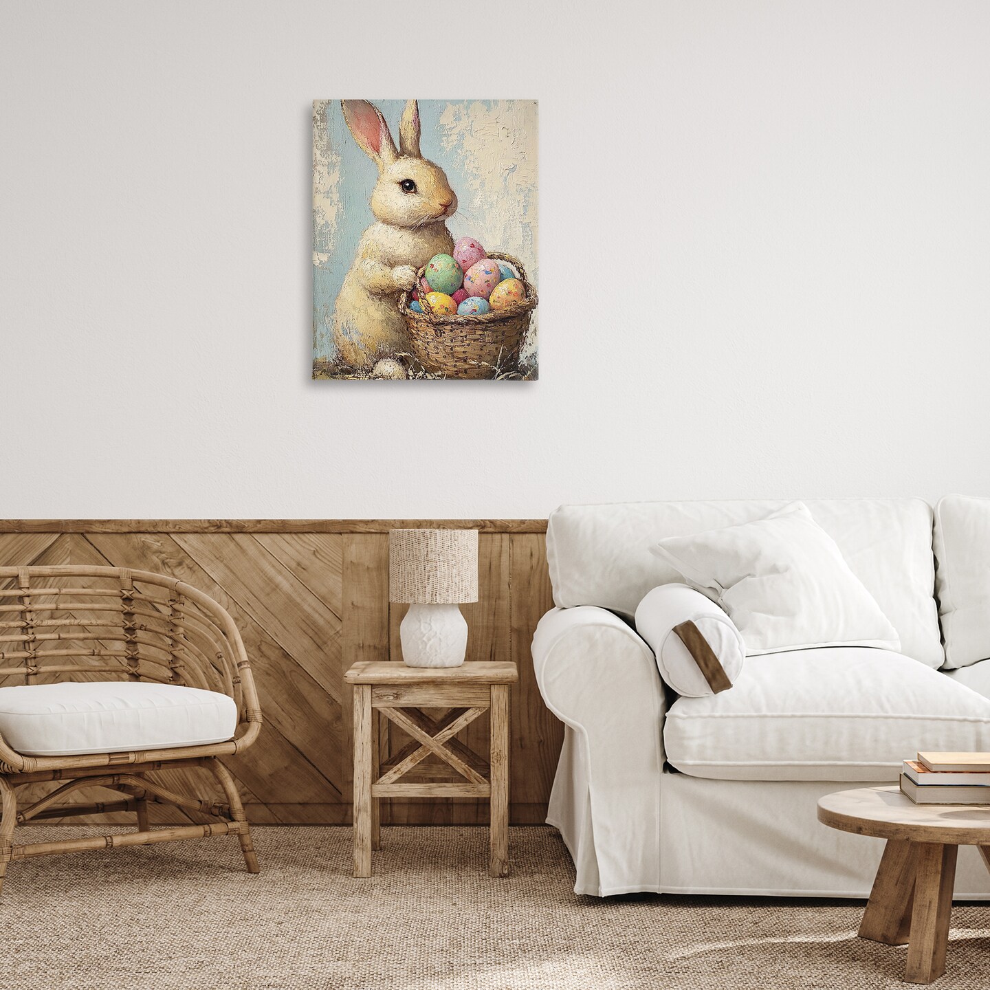 Stupell Industries Easter Bunny Basket Canvas By Franklyn Gregory