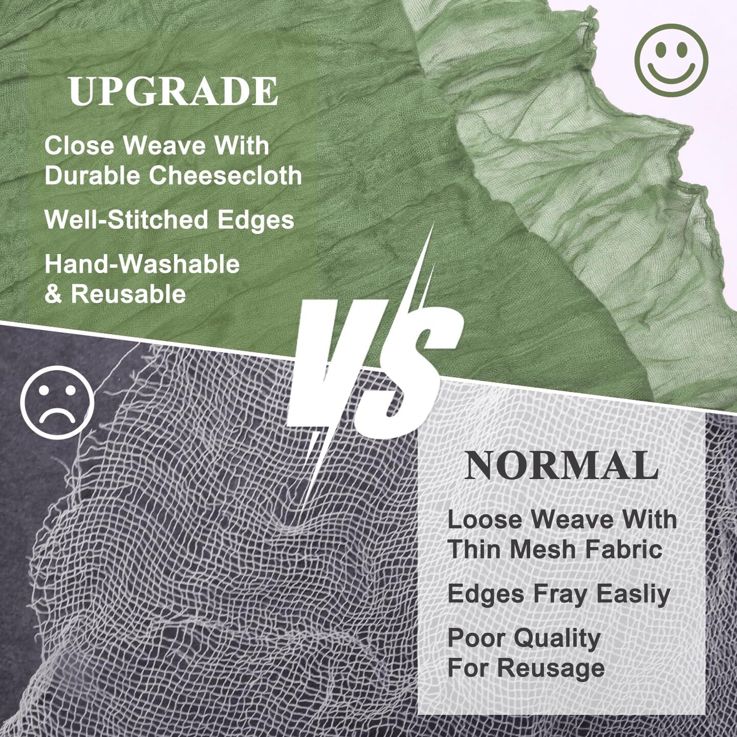 Cheesecloth Table Runner 120 Inches Sage Green Boho Gauze Cheese Cloth Runner 10FT Rustic Sheer Table Runners for Spring Easter Wedding Baby Shower Holiday Party Decoration