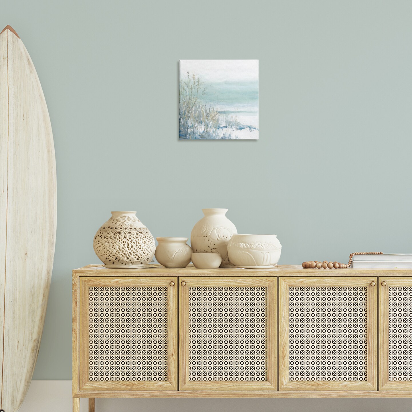 Stupell Industries Faded Coastal Beach Edge Canvas By Carol Robinson