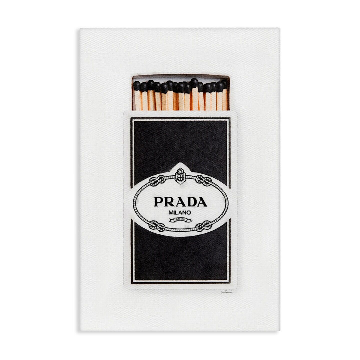 Stupell Industries Timeless Glam Black Matchbox Canvas By Amanda Greenwood