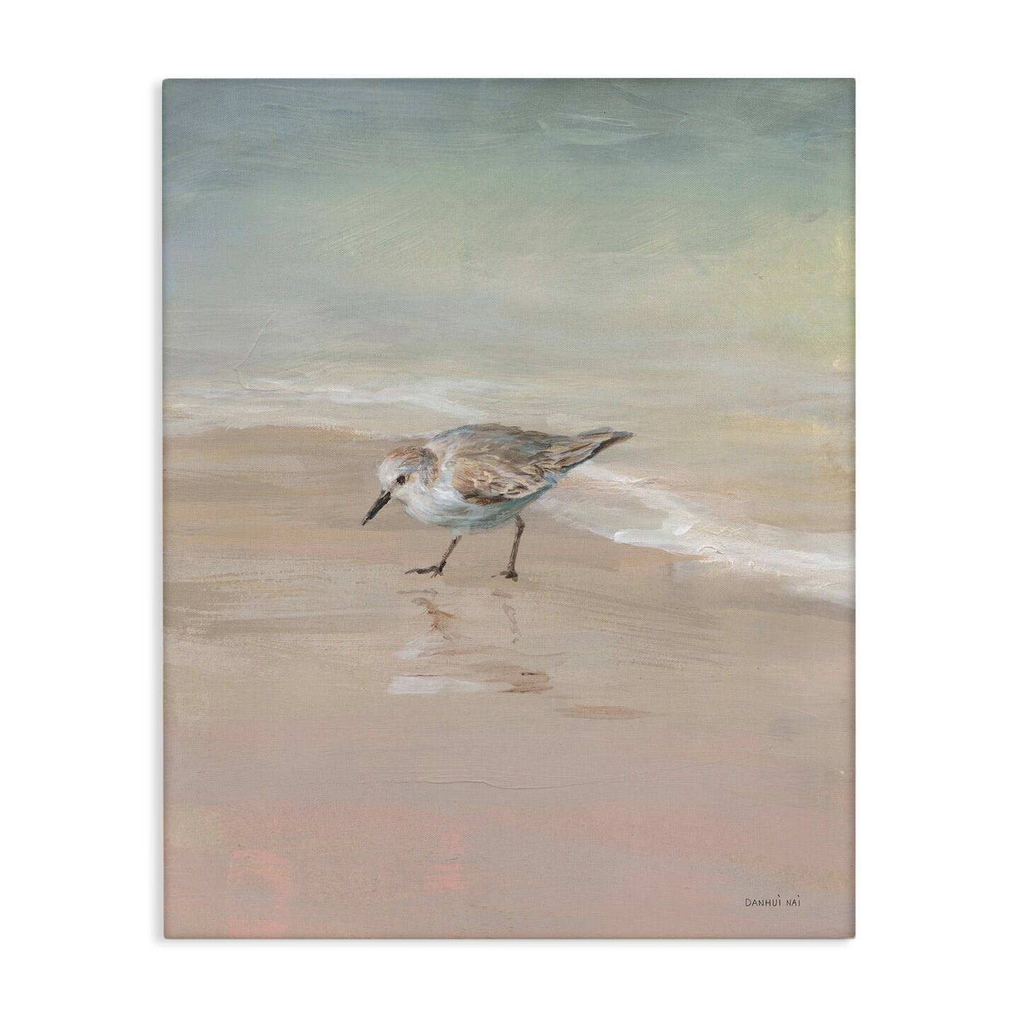 Stupell Industries Sandpiper at Shore's Edge Canvas By Danhui Nai