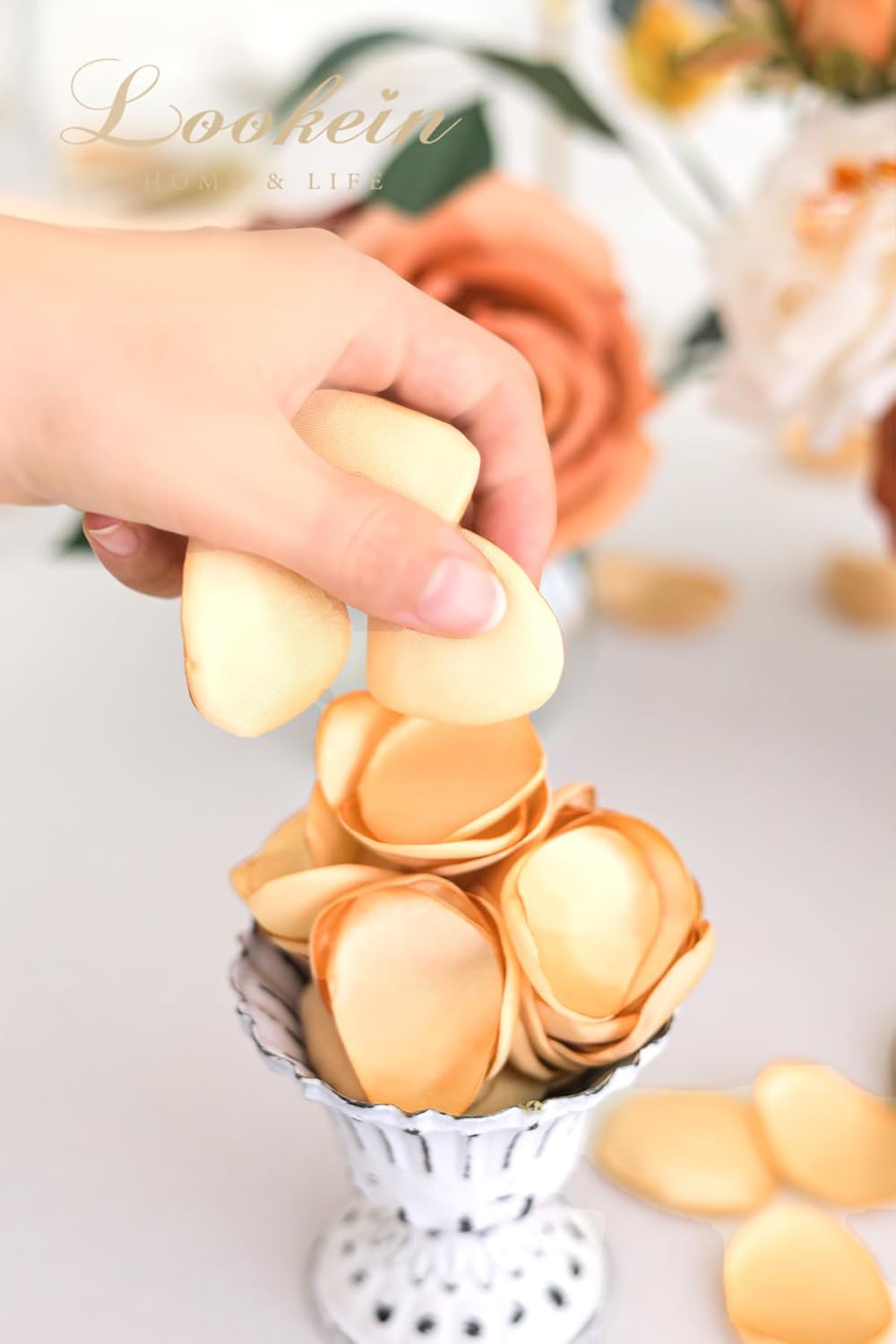 300pcs Rose Petals Satin Flower Petals