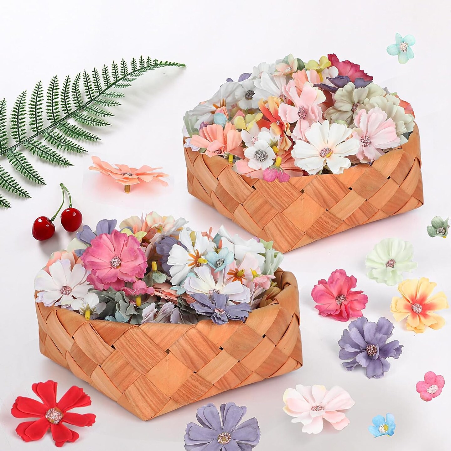 150pcs Mini Faux Flower for Crafts (Multi Color)