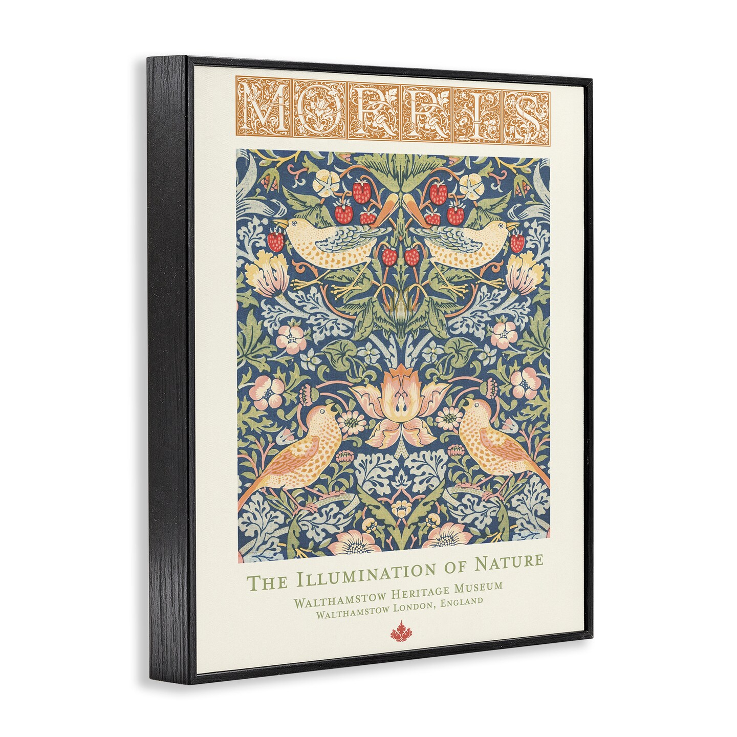 Stupell Industries Charming William Morris Pattern Framed Giclee By Vision Studio