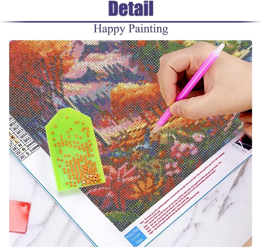 5D Large Diamond Art Painting,Four Season Diamond Art Kits
