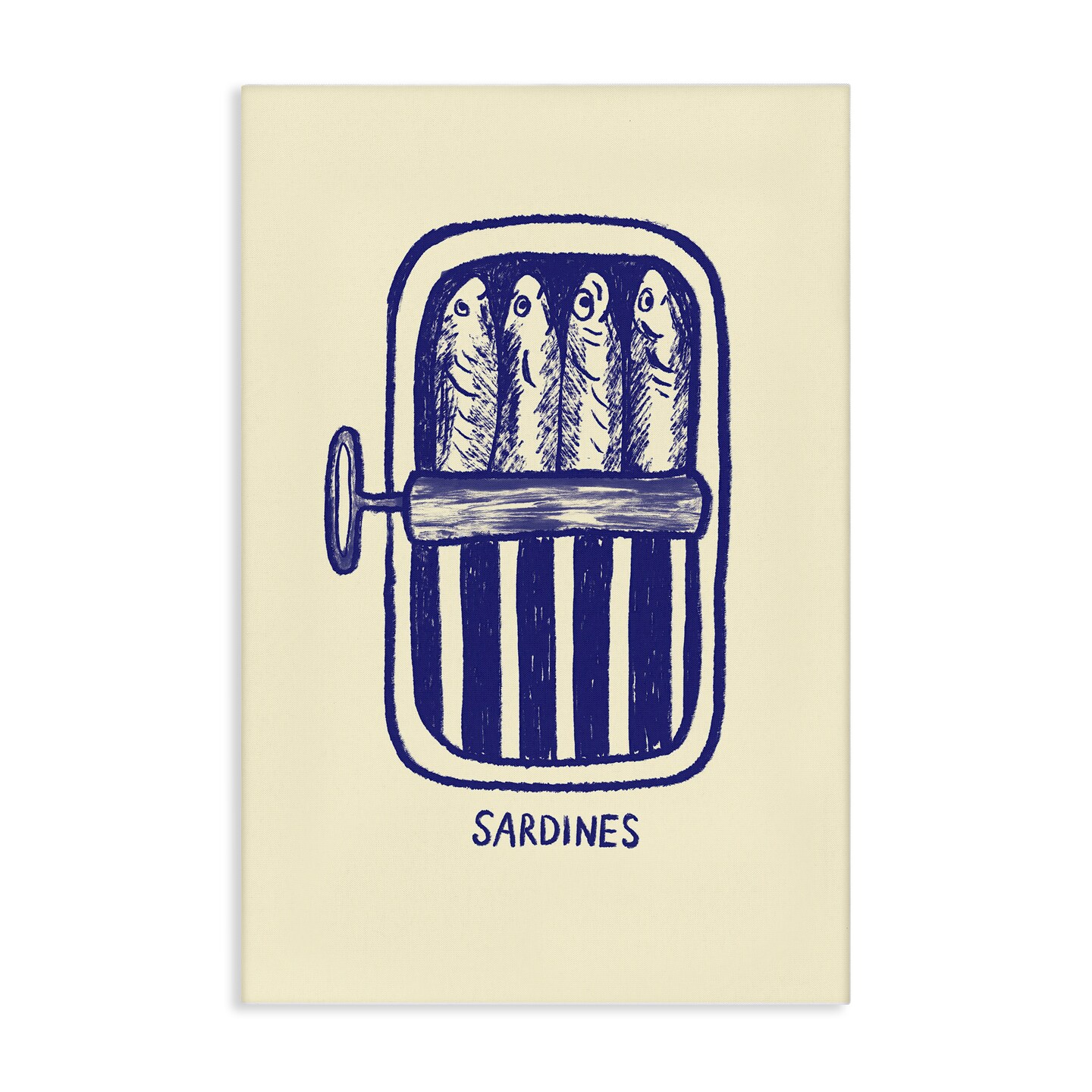Stupell Industries Canned Sardines Illustration Canvas By Florentina Dolci