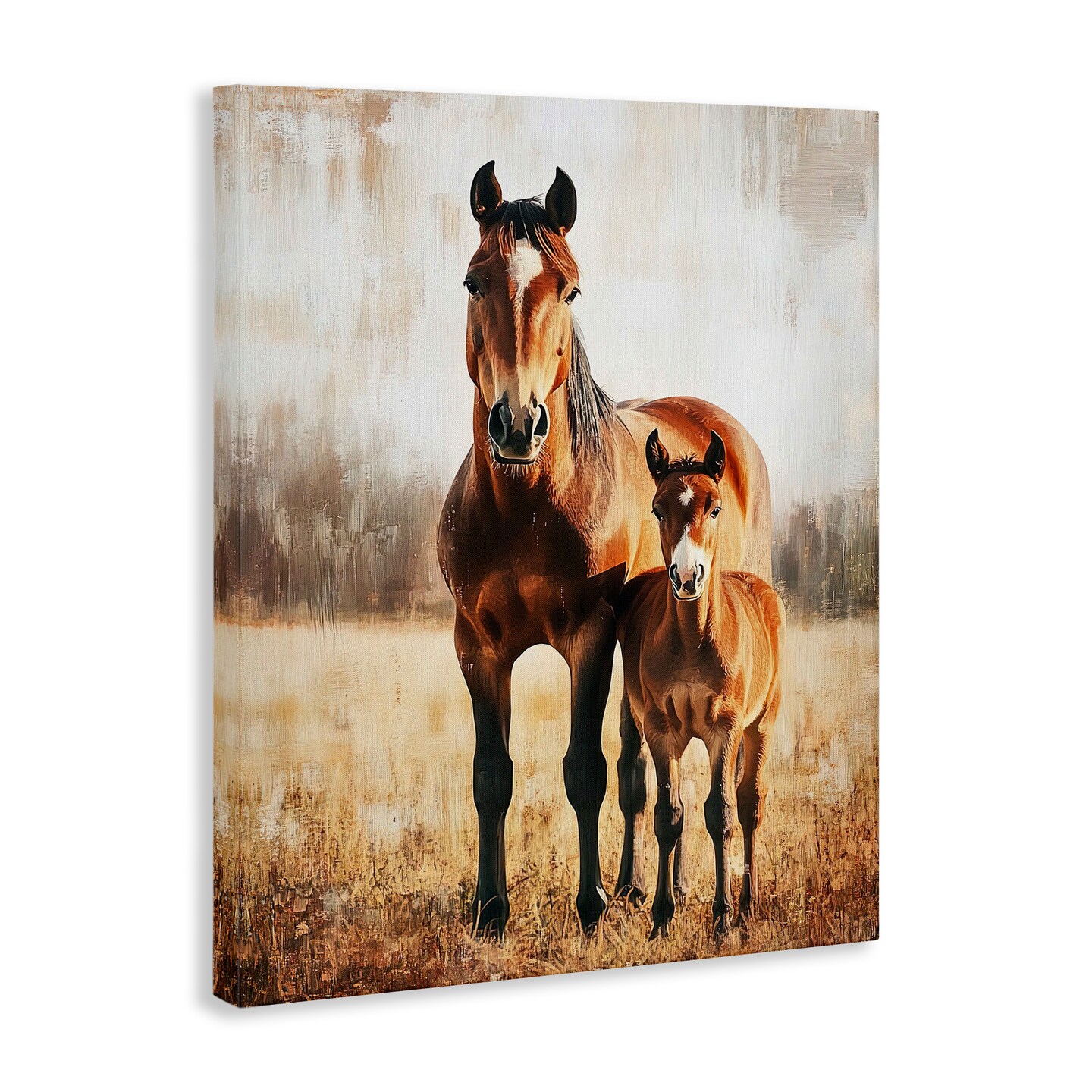 Stupell Industries Mare And Foal Portrait Canvas By Franklyn Gregory