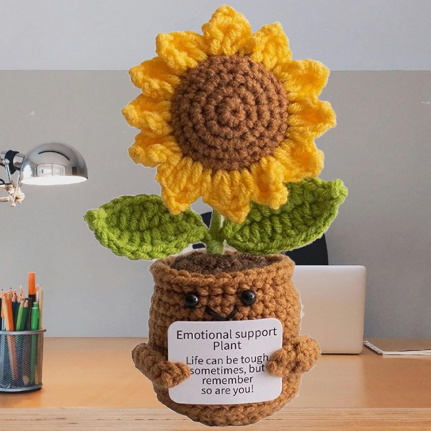 Handmade Crochet Sunflower Decor
