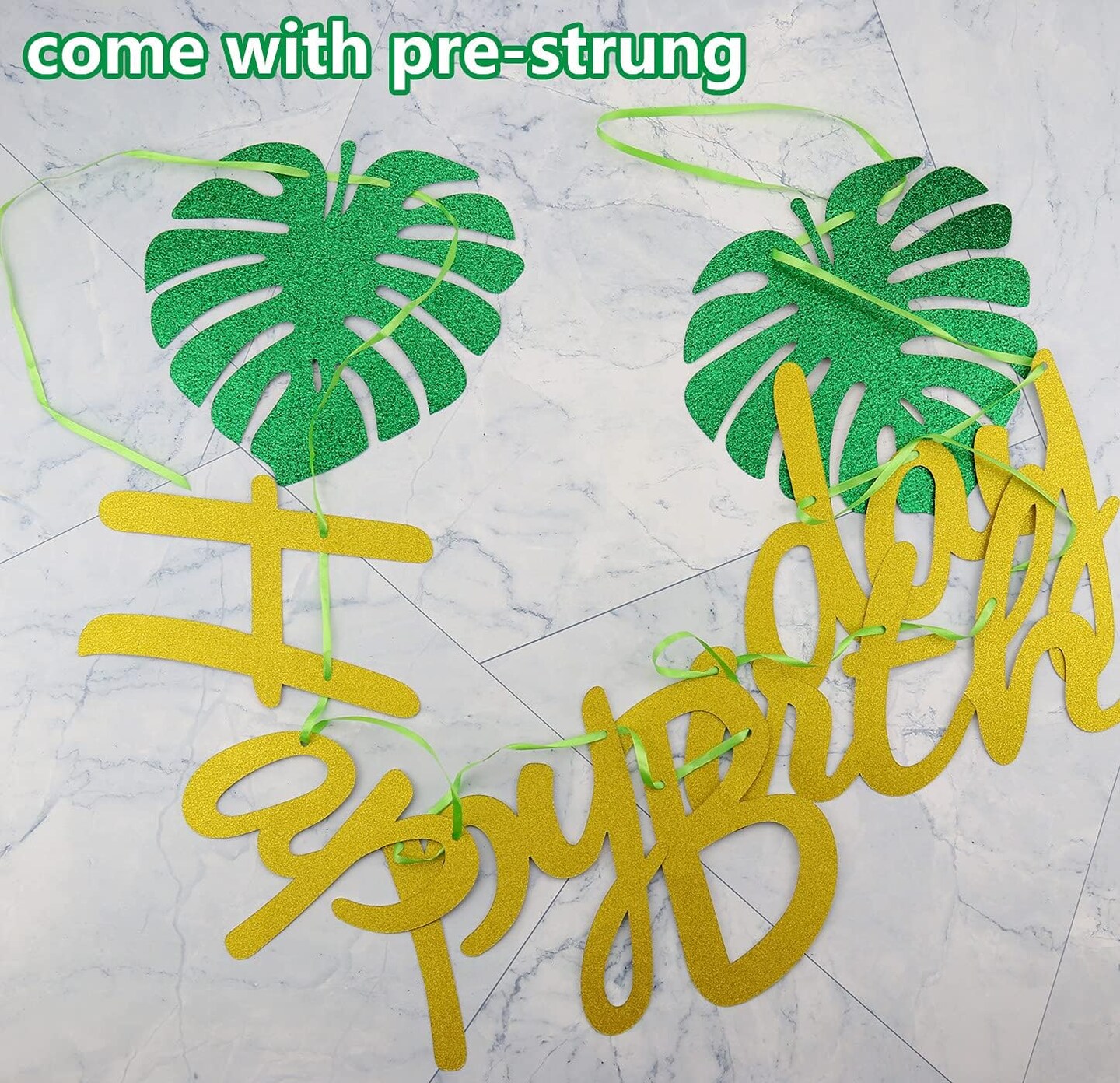 Hawaiian Birthday Banner - Hawaiian Party Decoration