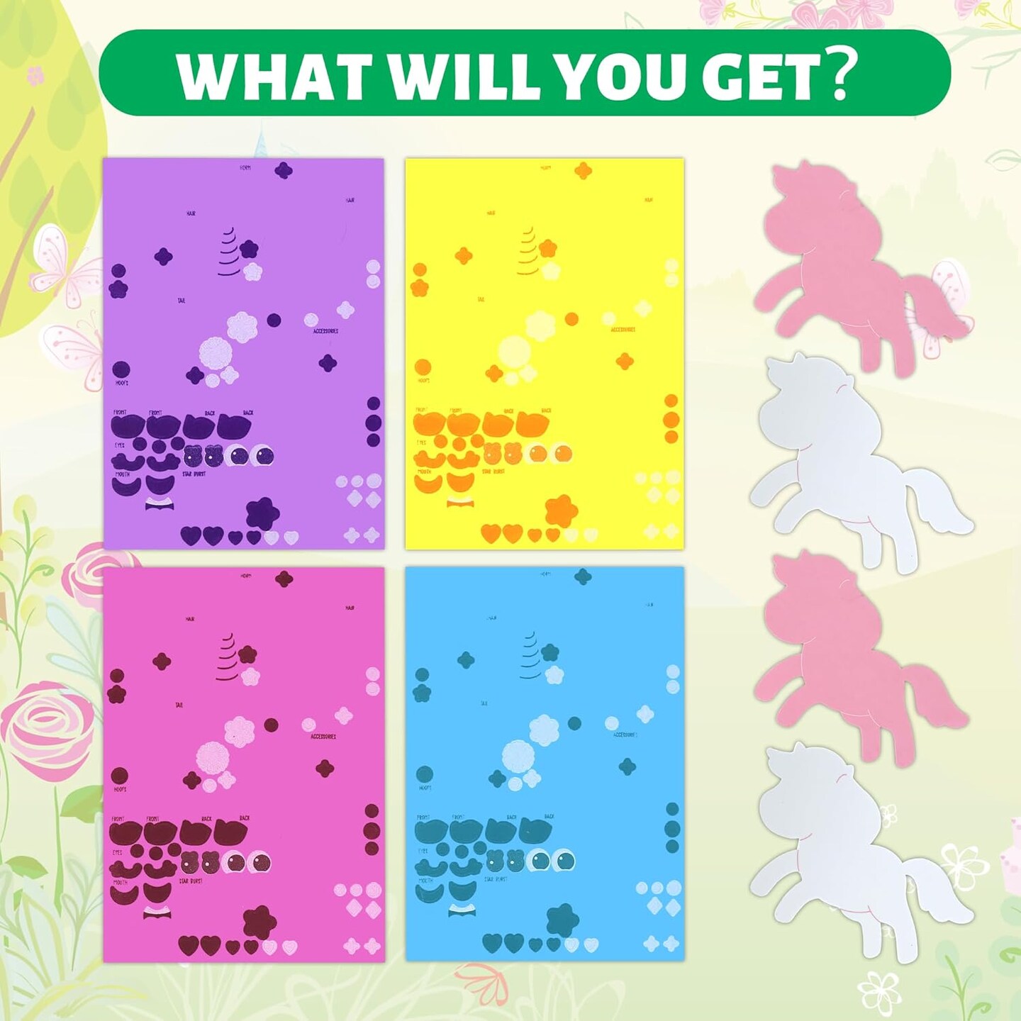 4 Pieces EVA Foam Art Crafts Gift Kit