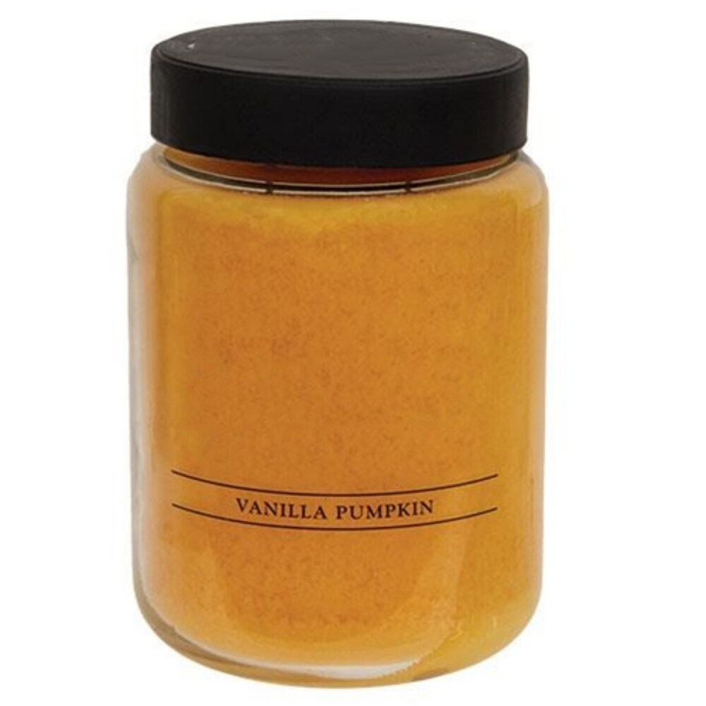 Vanilla Pumpkin Jar Candle &#x2013; Hand-Poured, 120-140 Hours Burn Time, Lead-Free Wicks