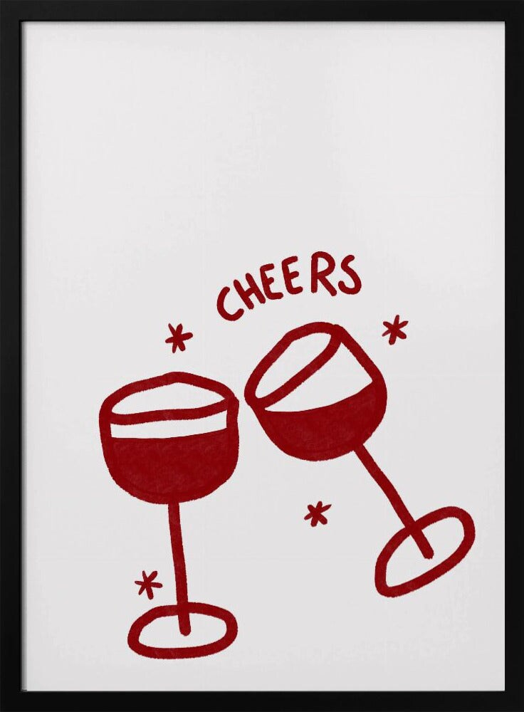 Toasting Delight - Athene Fritsch 24x36 Black Framed Art | Home or Office Art