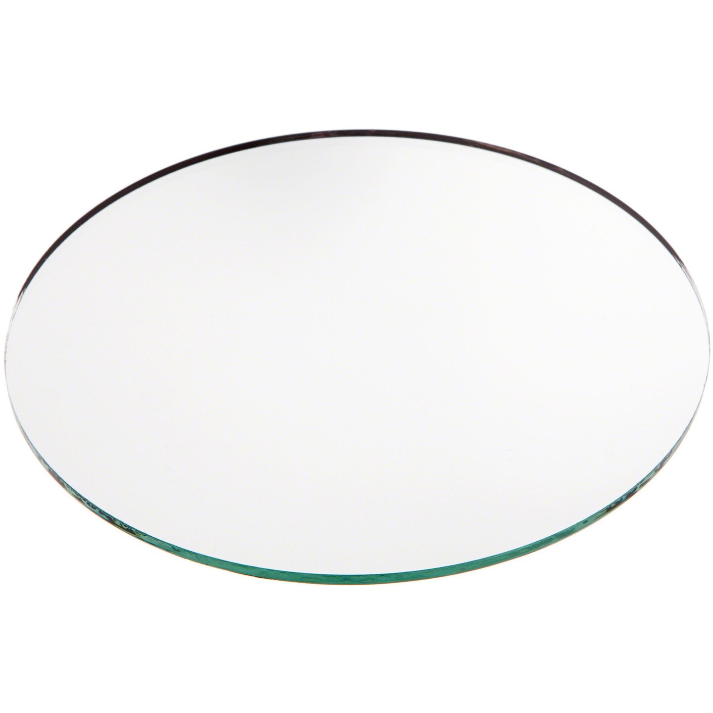 Plymor 6&#x22; Round, 3mm Thick Non-Beveled Glass Mirror Circle