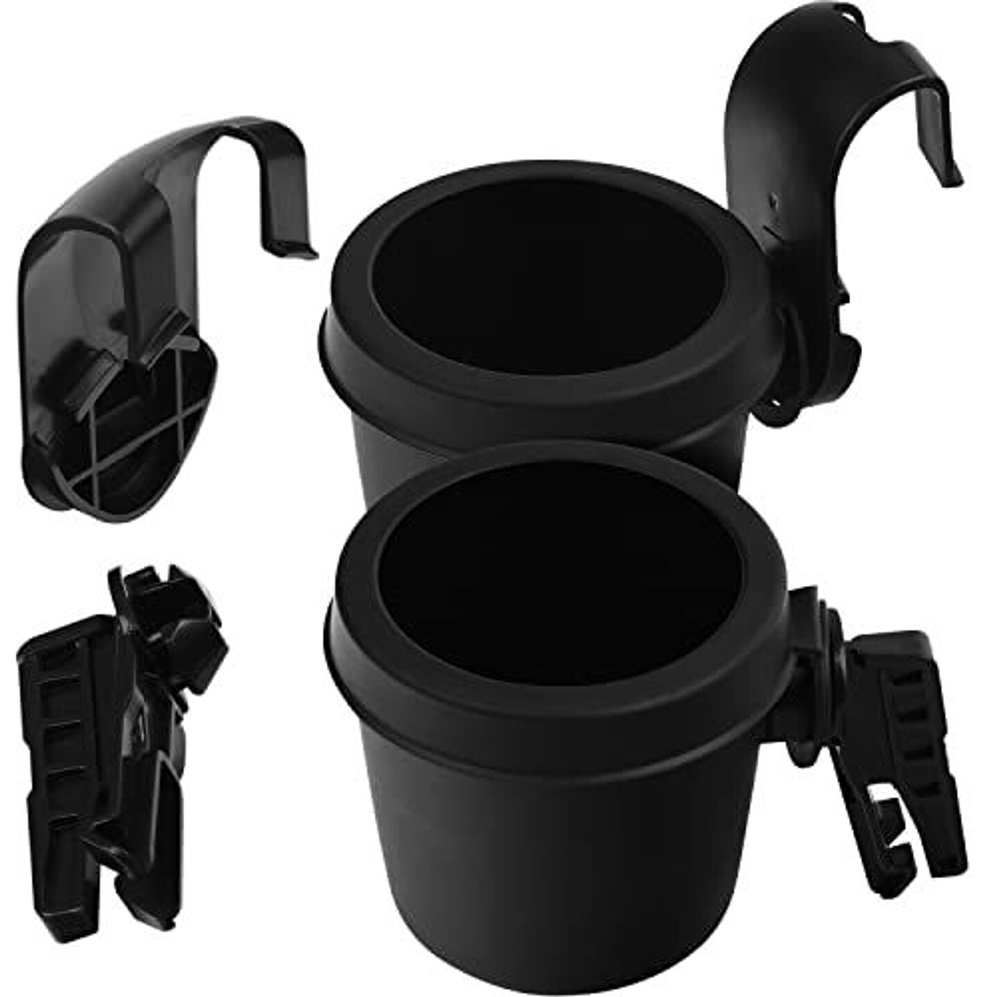 Mission Automotive Car Seat Cup Holders for Kid&#x27;s - Easy Hook &#x26; Clip Attachment - Britax ClickTight and Non-ClickTight Convertible Car Seats - Pack of 2