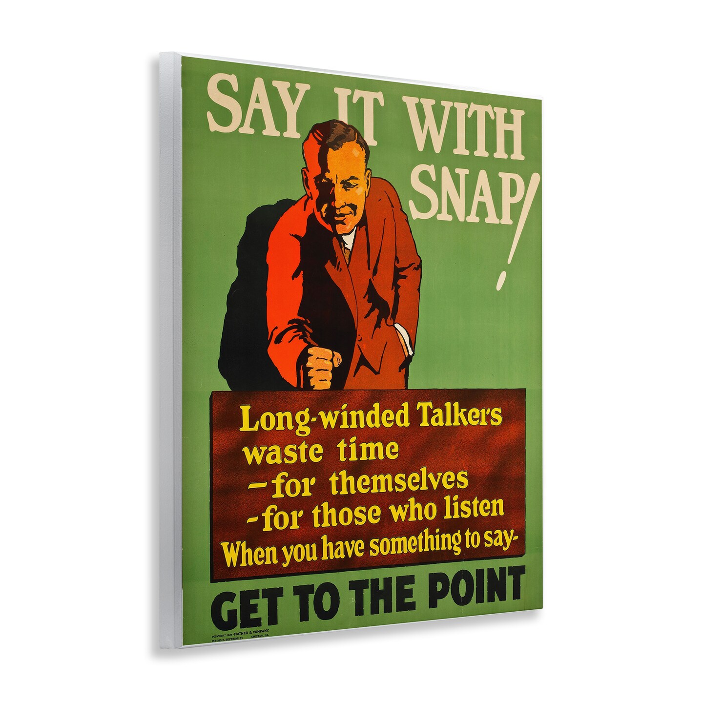 Stupell Industries Vintage Say It With Snap Wall Plaque Design by Marcus Jules
