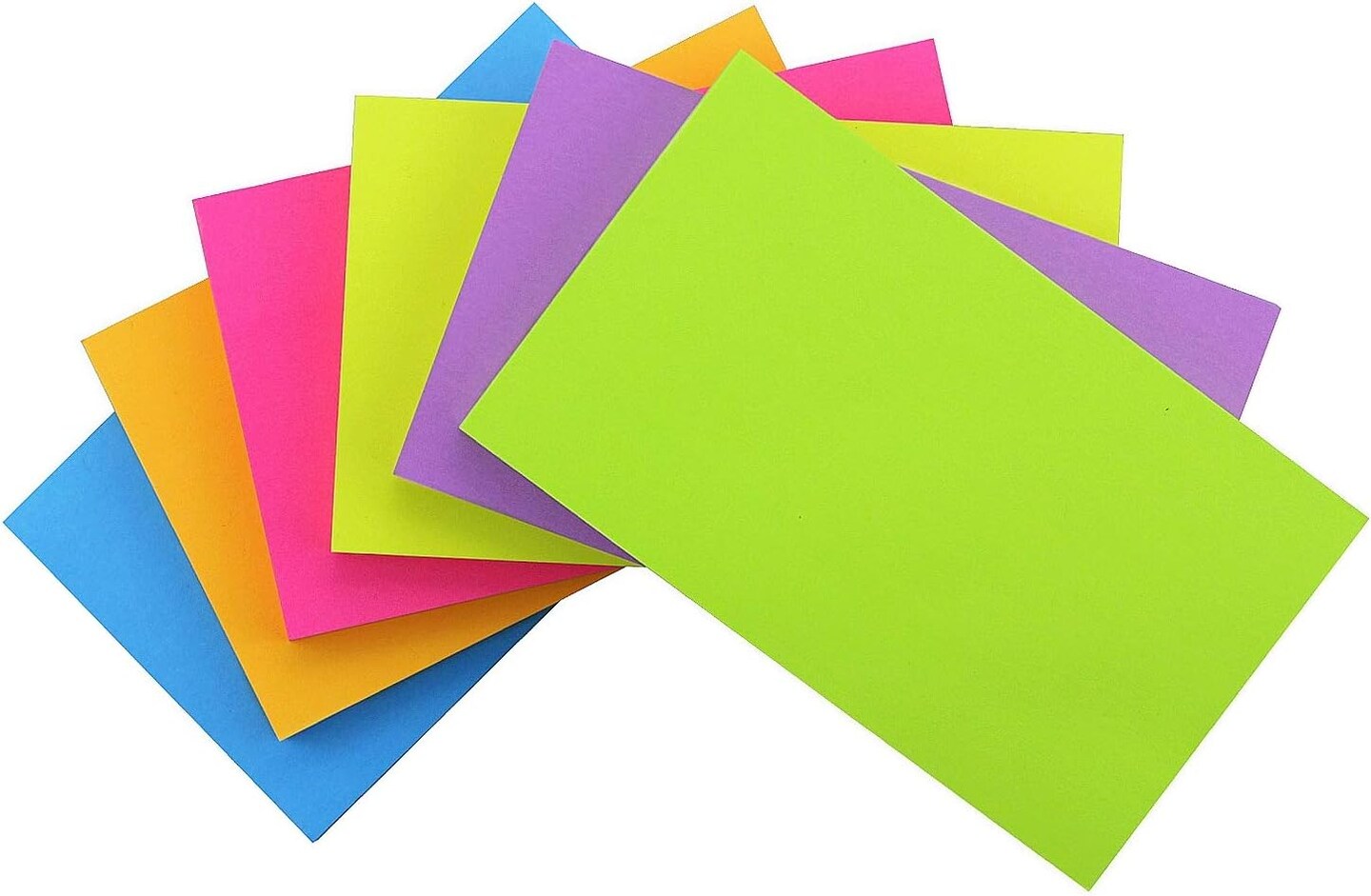 Sticky Notes 6 Bright Color 6 Pads Self-Stick Notes 3 in x 5 in, 70 Sheets/Pad