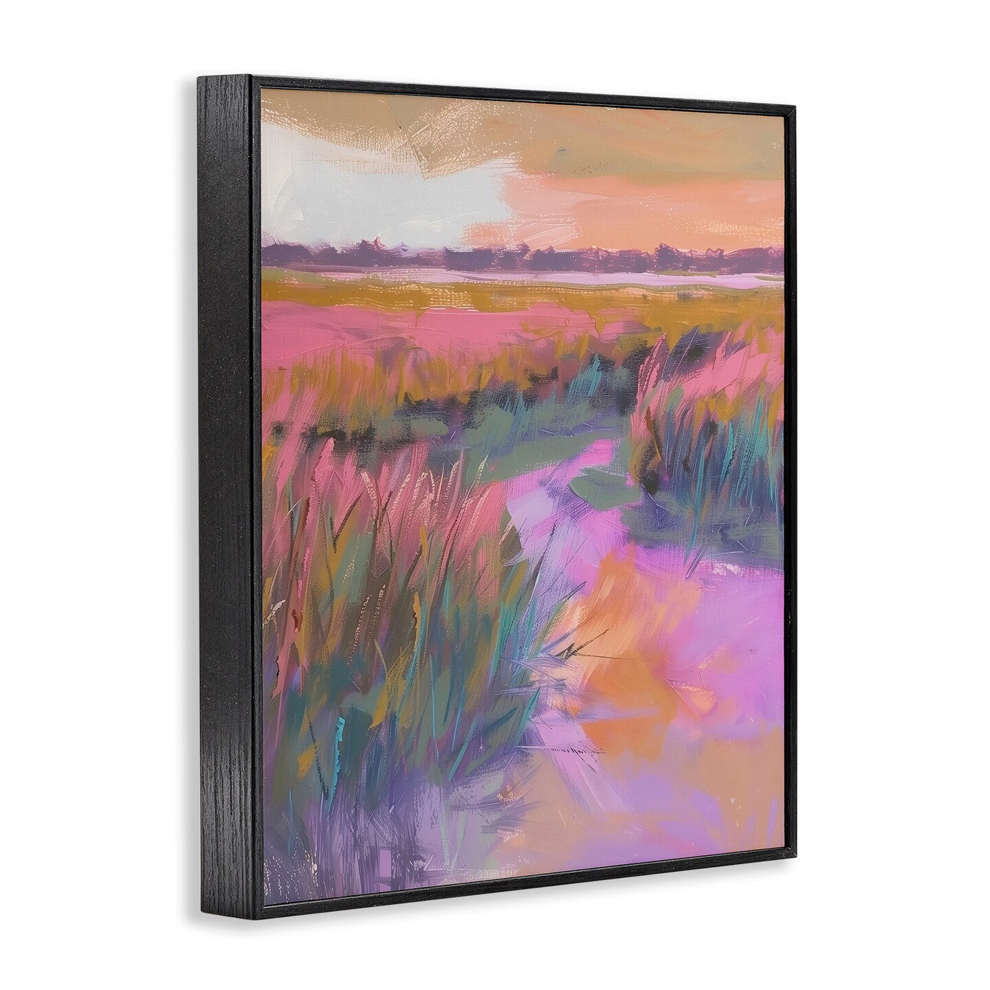 Stupell Industries Autumnal Marsh Landscape Framed Giclee Design by Arlington Prints