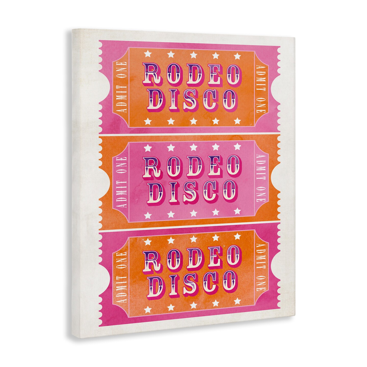 Stupell Industries Rodeo Disco Ticket Stubs Canvas Design by Susan Arnot