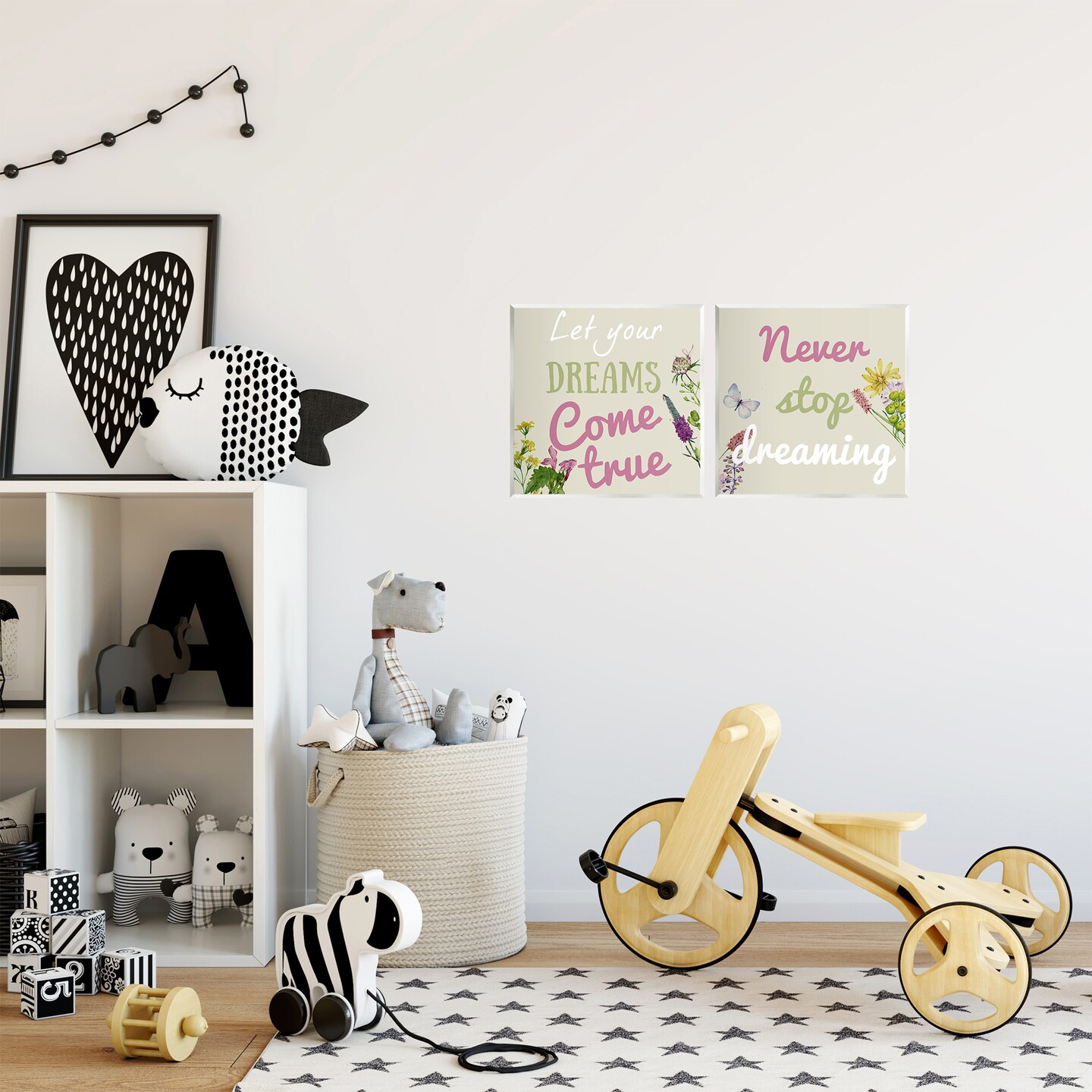 Stupell Industries Motivational Dream Sentiments 2pc Wall Plaque Set Design by Kim Allen