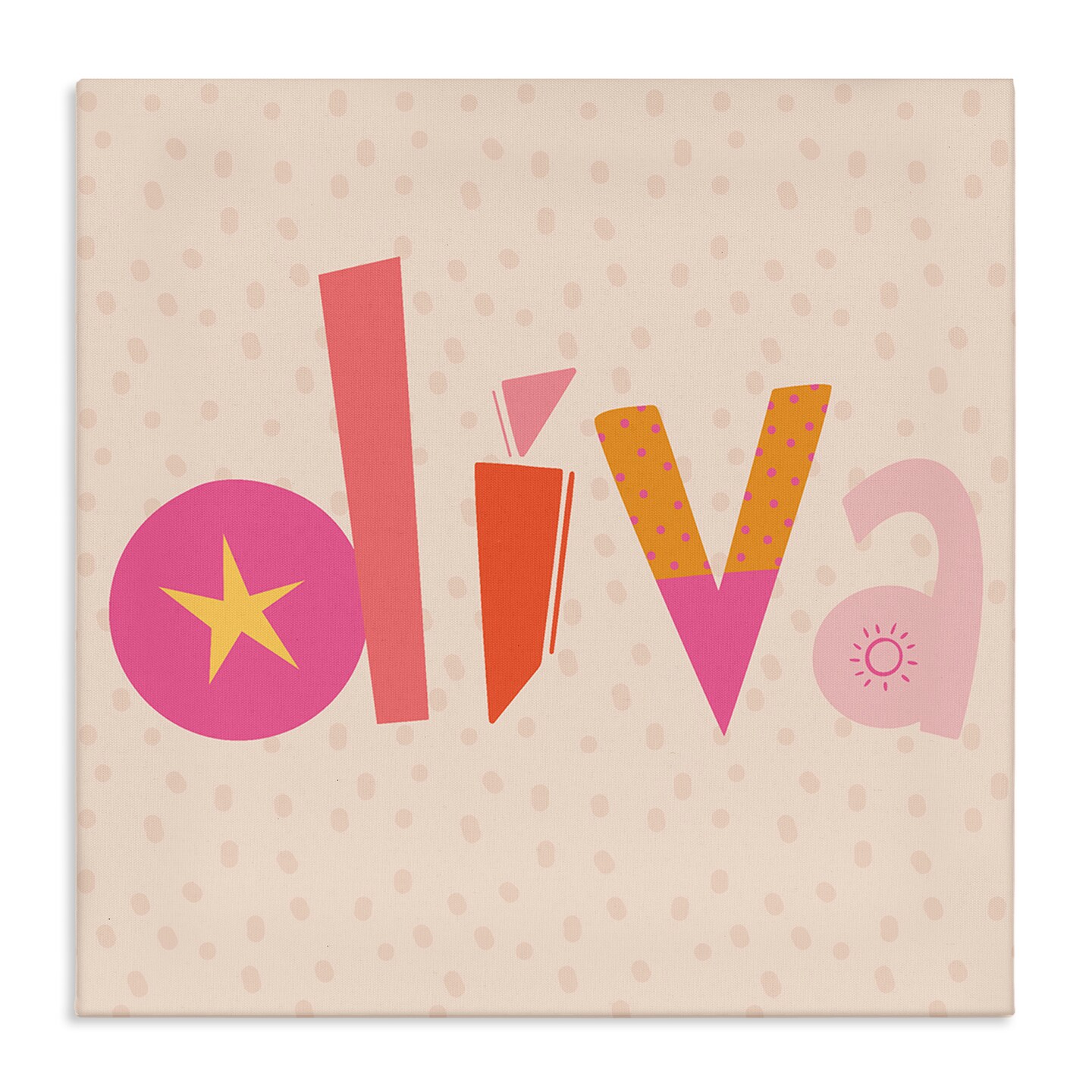 Stupell Industries Diva Patterned Whimsical Text Canvas Design by ...