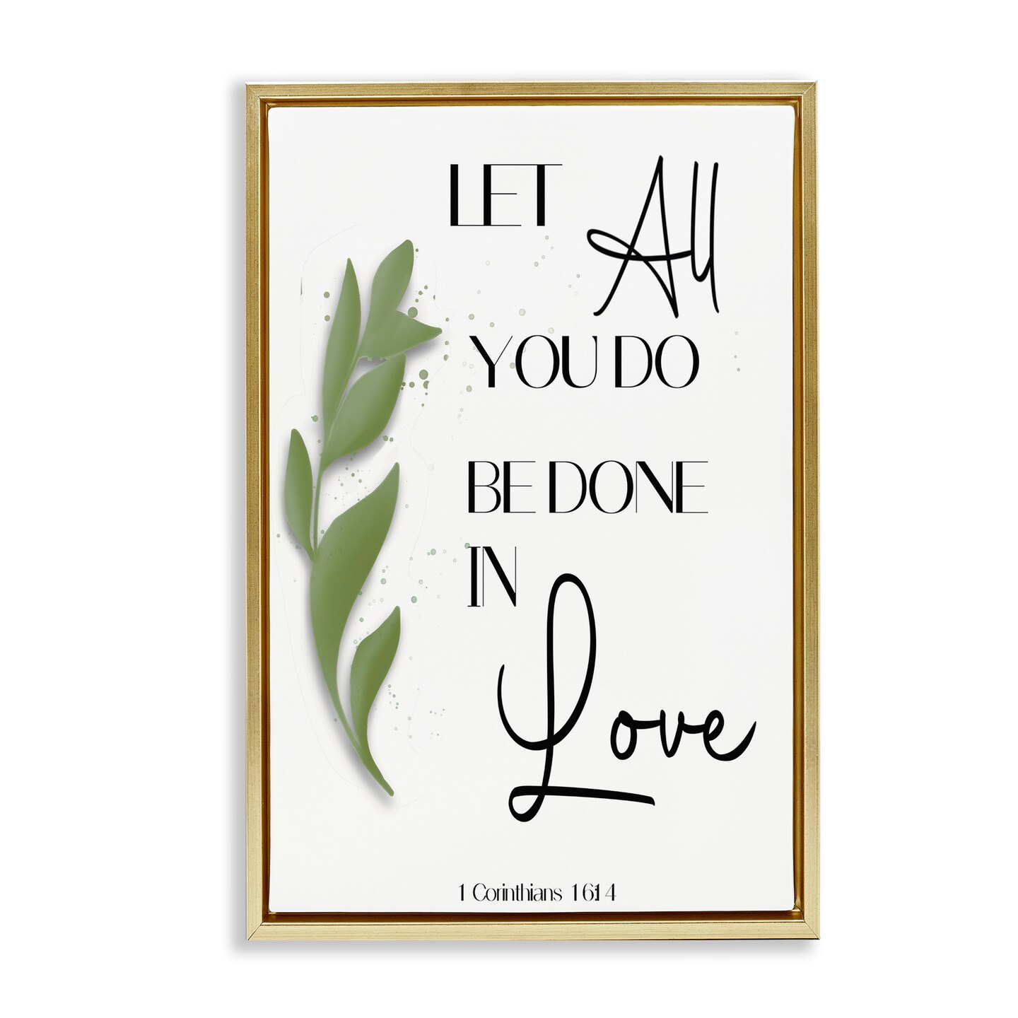 Stupell Industries Done In Love Proverb Floating Frame Design by Amber ...