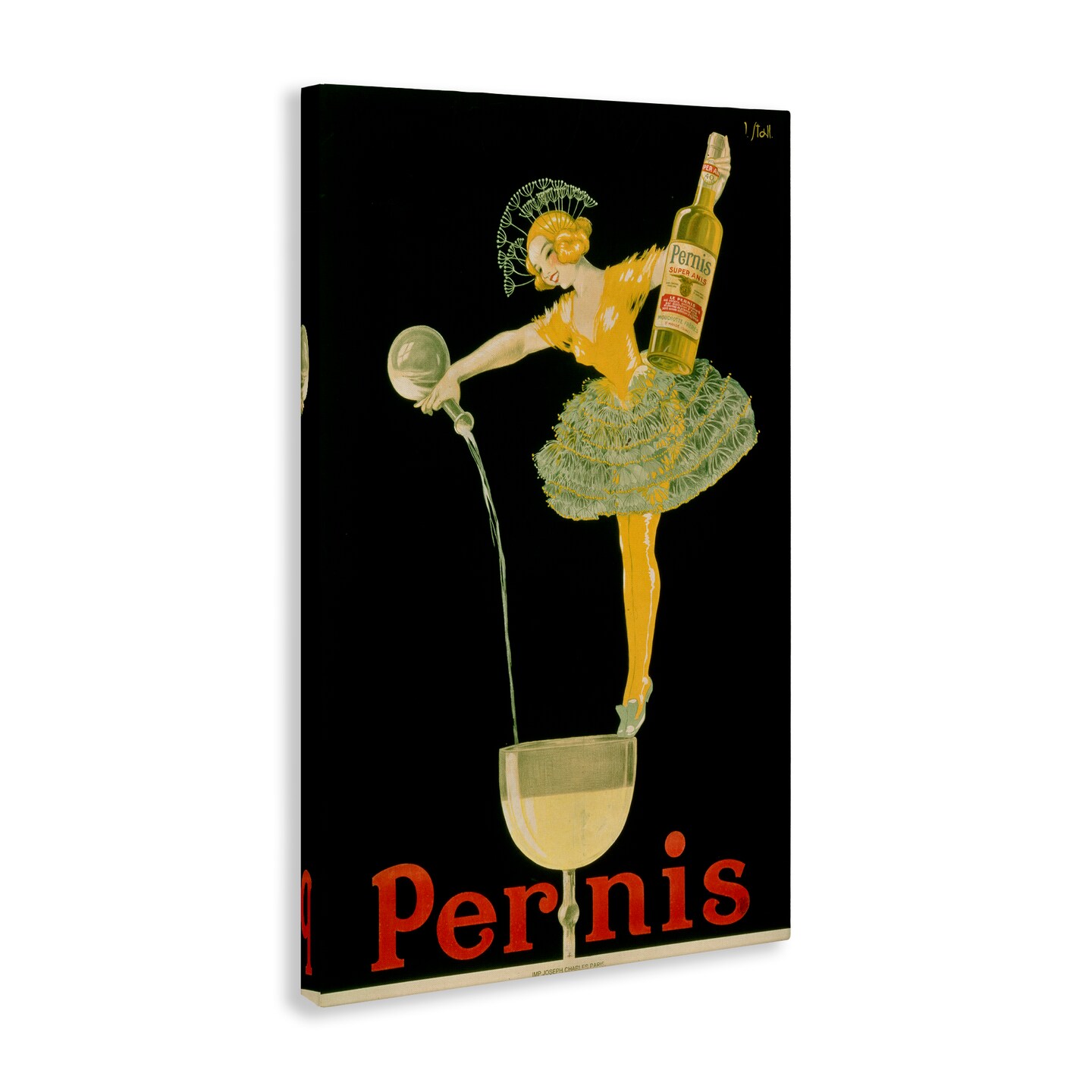 Stupell Industries Vintage Pernis Wine Pour Canvas Design by Marcus Jules