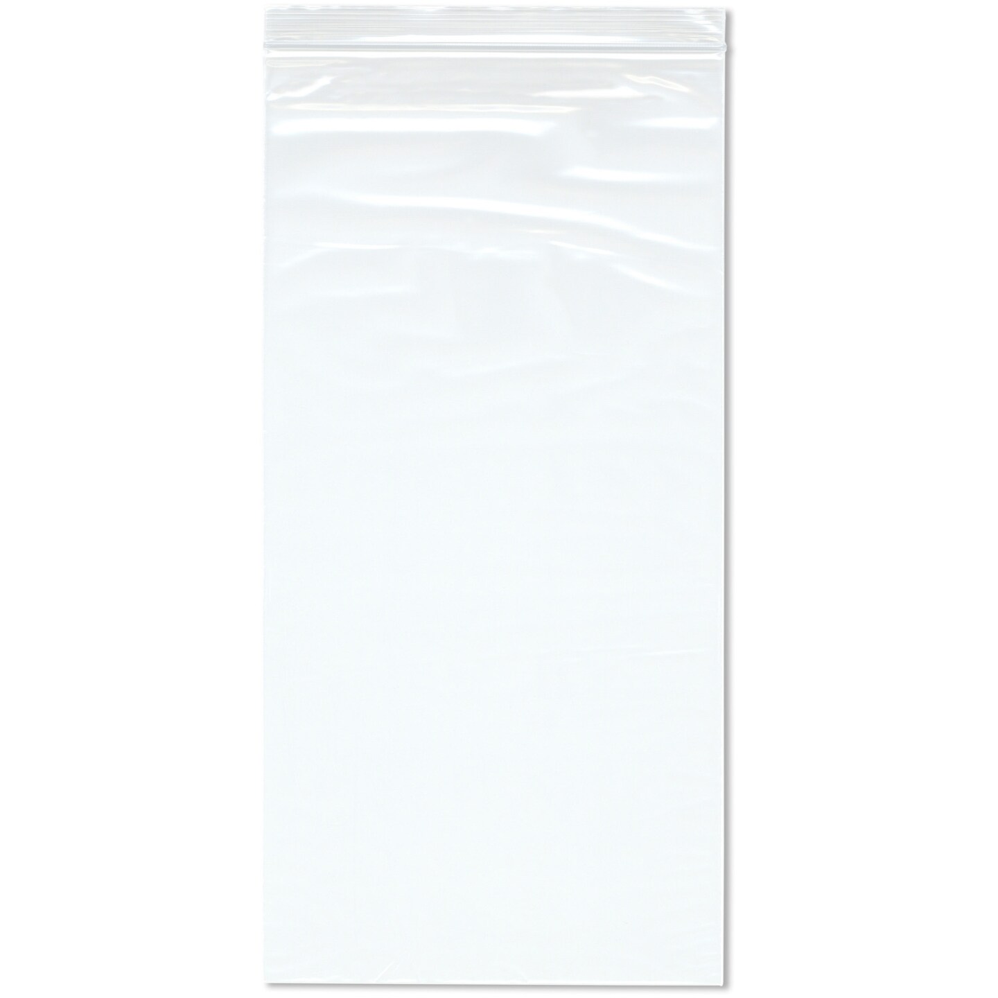 Plymor 8" x 16" (Pack of 100), 2 Mil Zipper Reclosable Plastic Bags