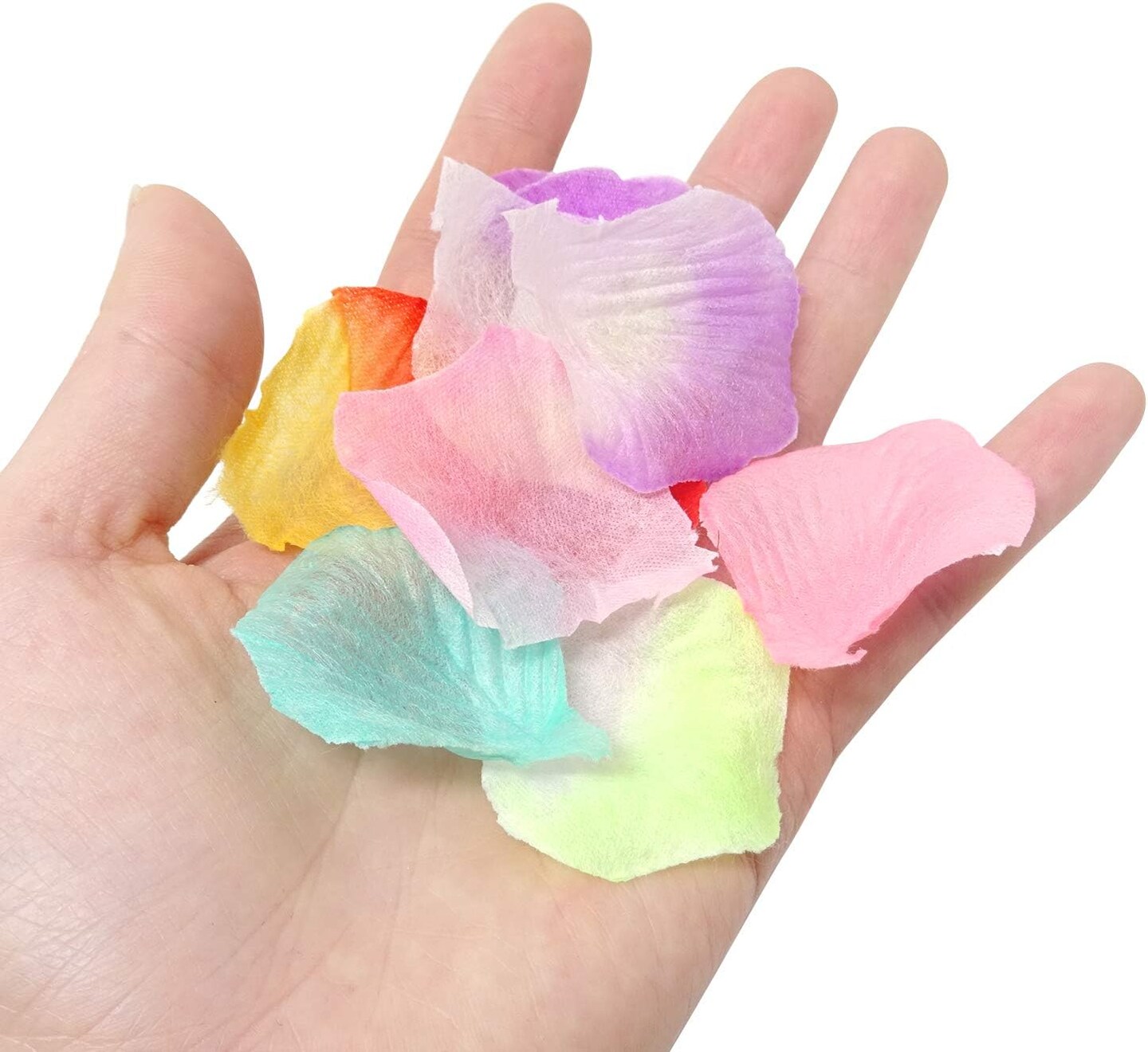 960PCS Multicolor Artificial Rose Petals Wedding Party Flower Petals for Wedding Home Party Romantic Night Anniversary Valentine's Day