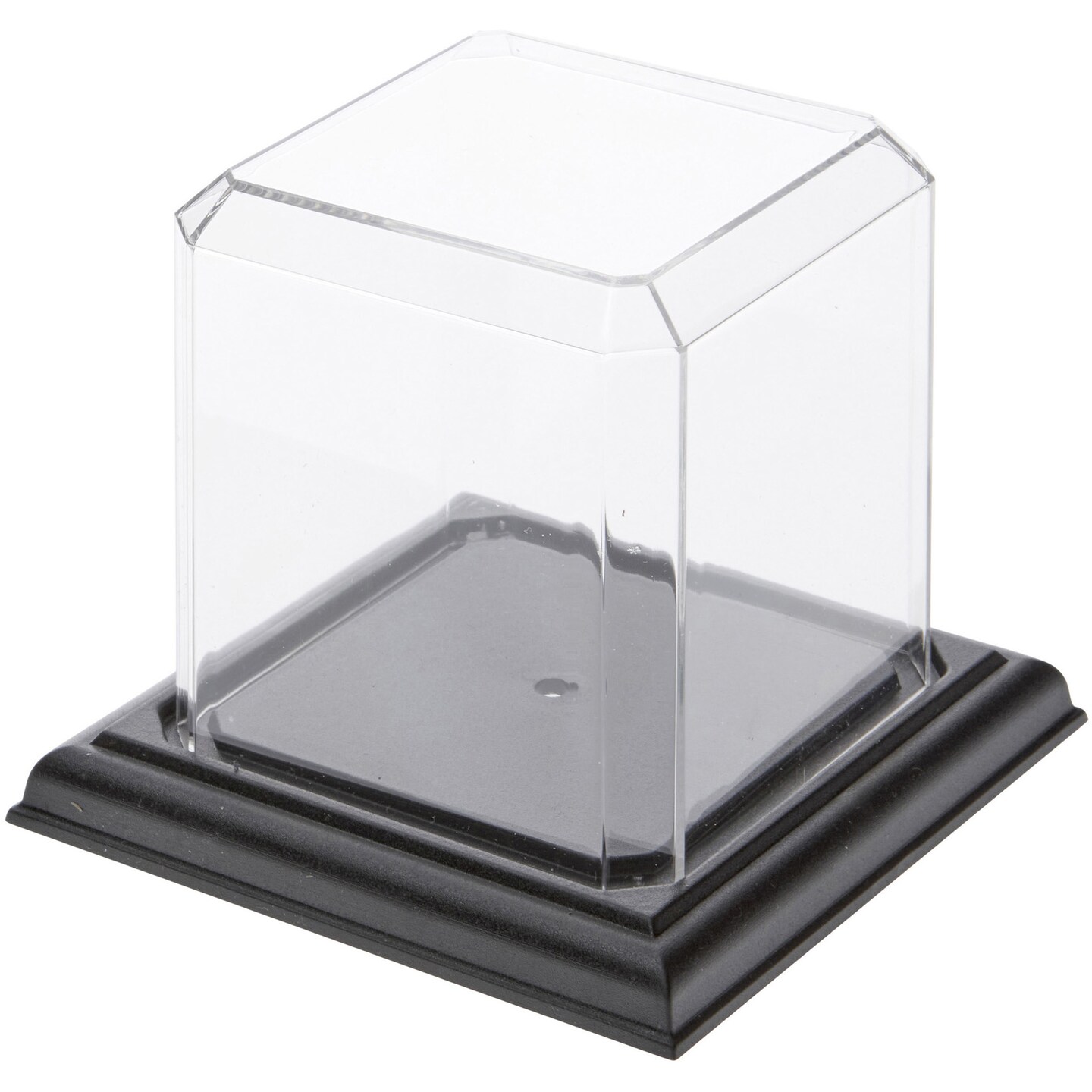 Pioneer Plastics 033CPBASE Clear Plastic Baseball Display Case with Base, 3&#x22; W x 3&#x22; D x 3&#x22; H