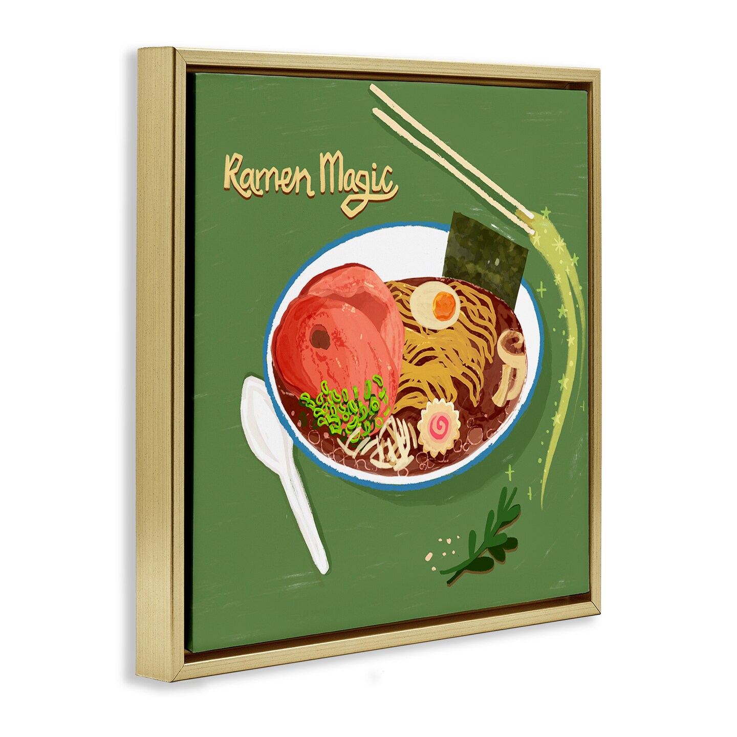 Stupell Industries Ramen Magic International Meal Floating Frame Design by Juliet Rose Philips