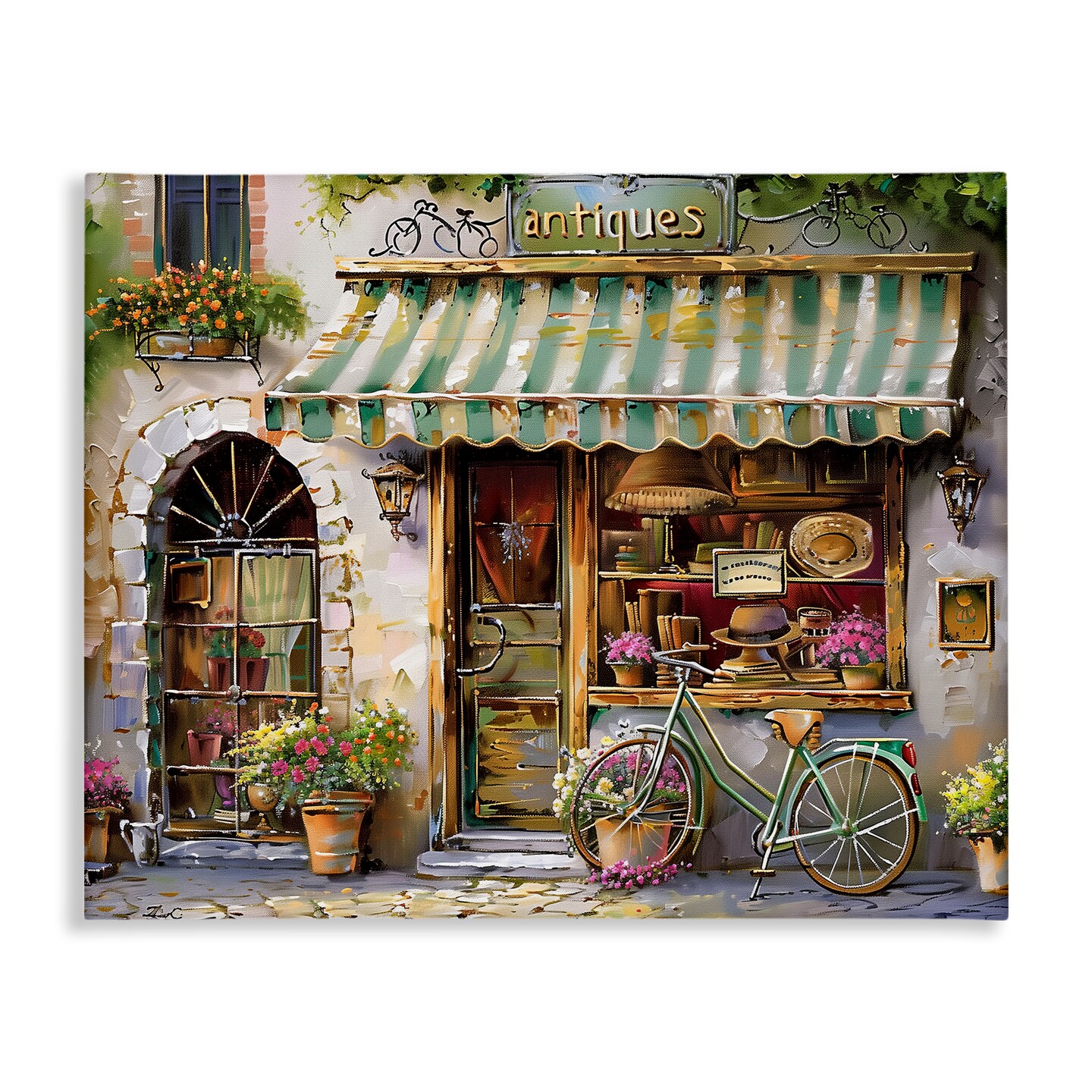 Stupell Industries Charming Antique Shop Canvas Design by Arlington Prints