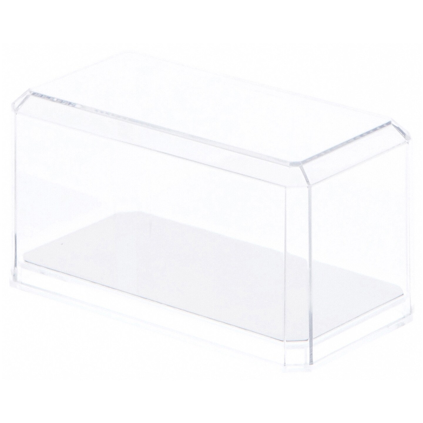 Pioneer Plastics 164CD Clear Plastic Display Case for 1:64 Scale Cars (Mirrored), 3.5" W x 1.625" D x 1.75" H (Mailer Box)