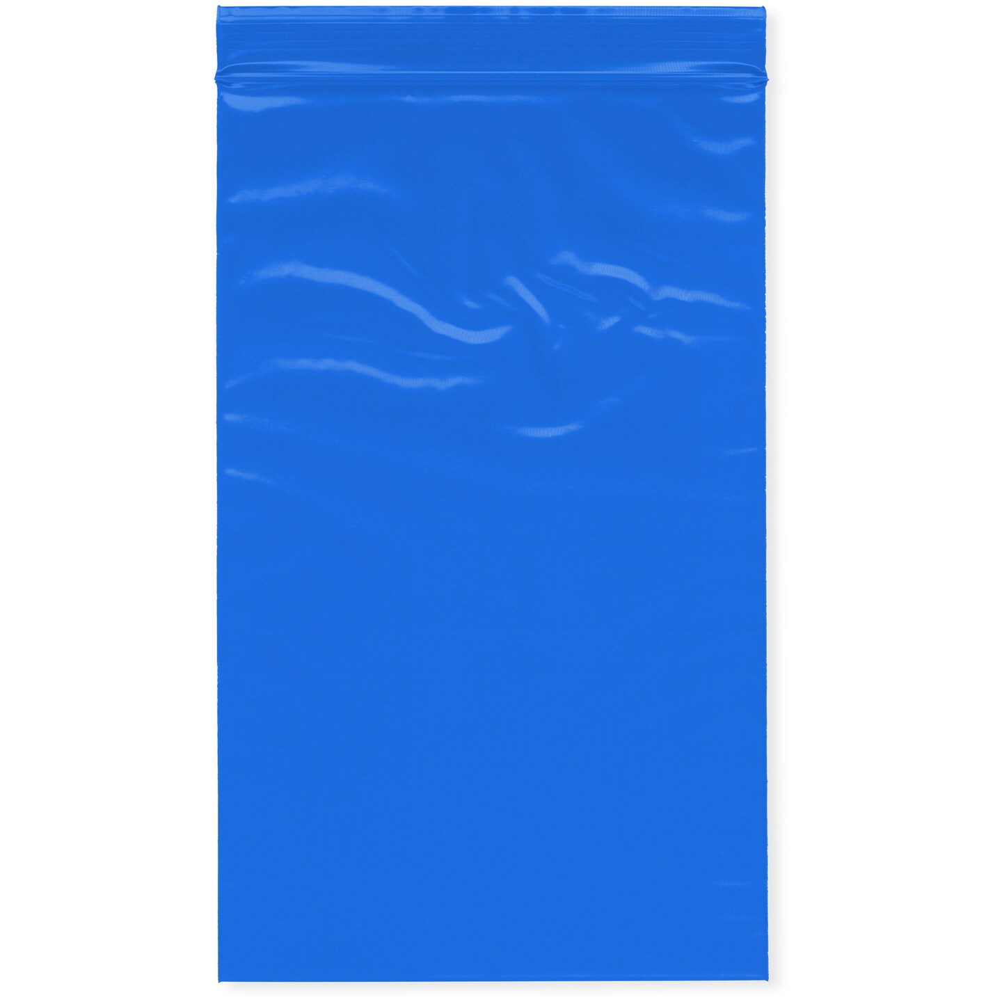 Plymor 5&#x22; x 8&#x22;, Blue 2 Mil Zipper Reclosable Plastic Bags