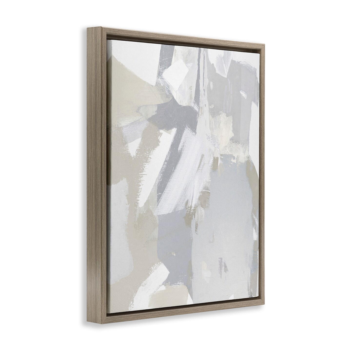 Stupell Industries Neutral Tones Grey & Beige Floating Frame Design by Rachel Springer