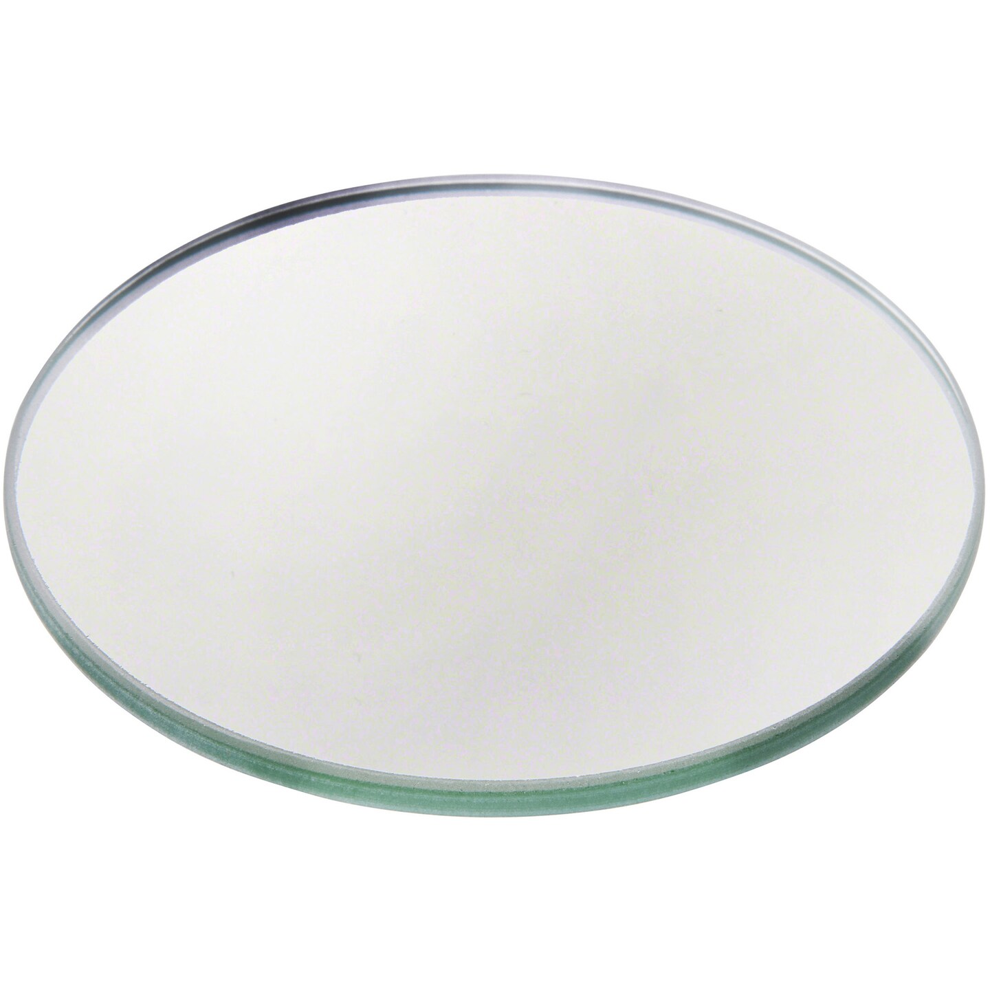 Plymor 3.5&#x22; Round, 3mm Thick Non-Beveled Glass Mirror Circle
