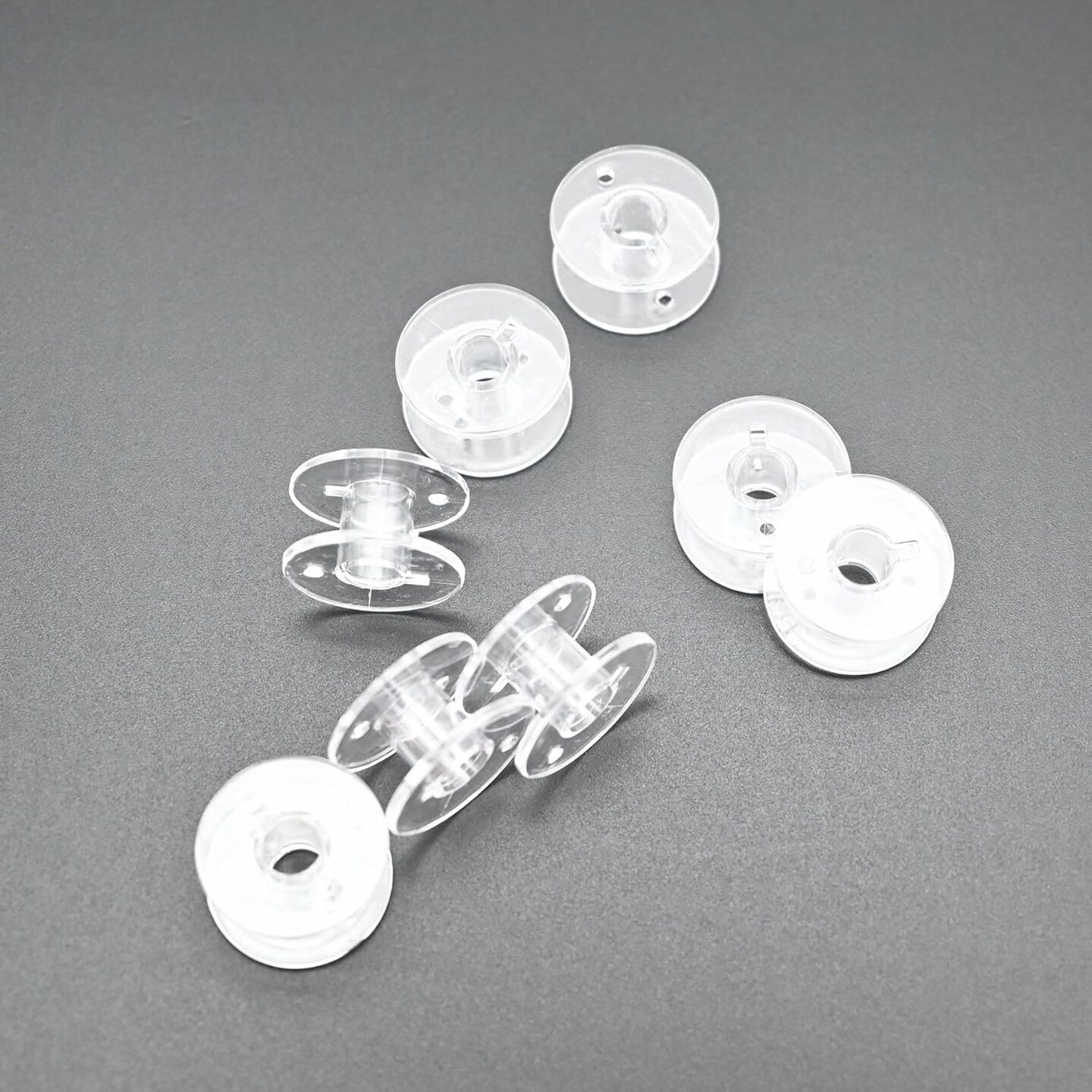 100 Pcs Bobbins for Sewing Machine, Plastic Bobbins,Sa156 Bobbins, Bobbins Class 15, Sewing Accessories, Plastic Bobbin with Case