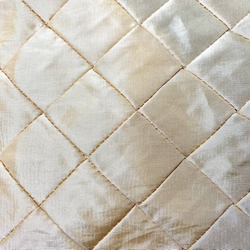 Honey Diamond Pintuck Taffeta Fabric By the Yard