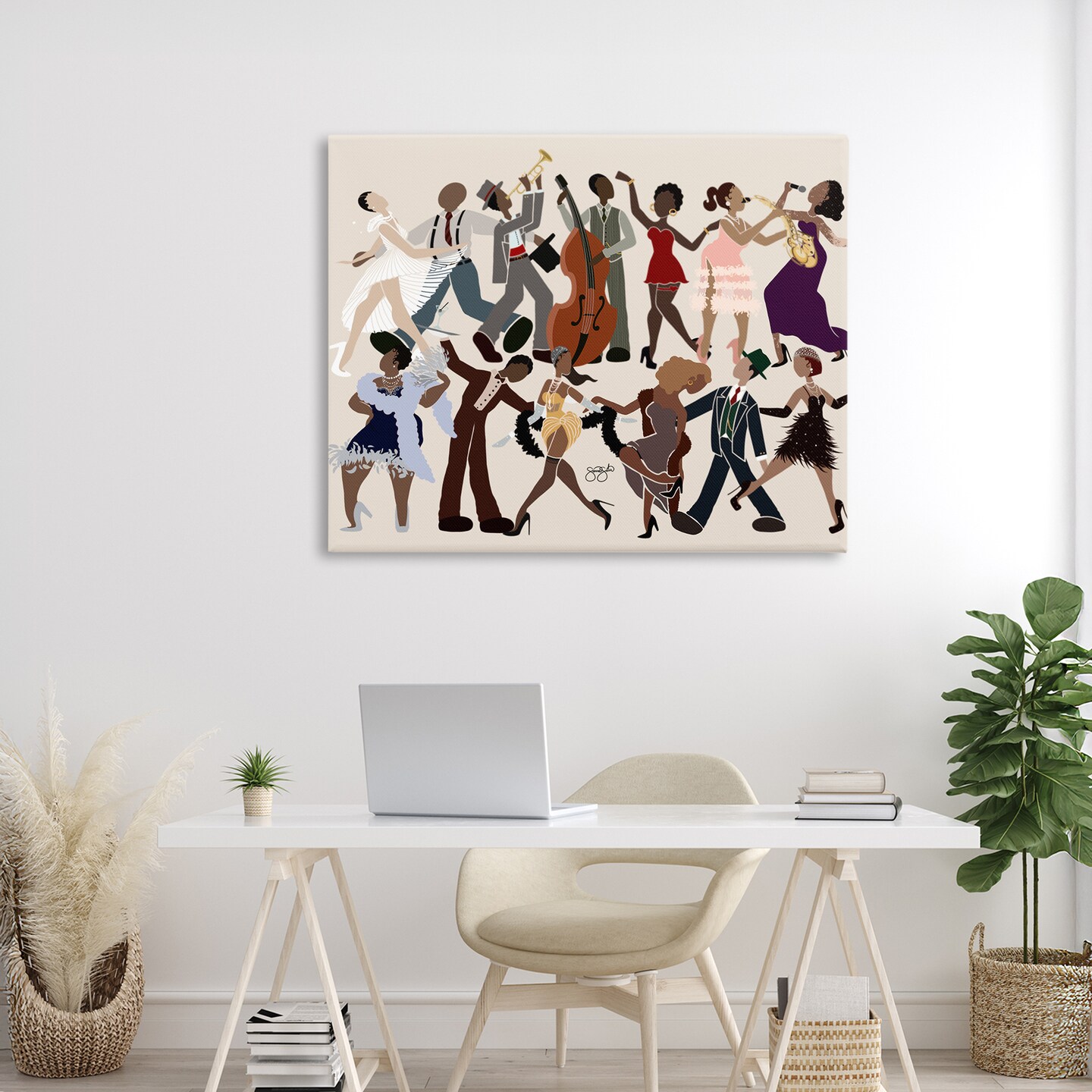 Stupell Industries Rhythm Jazz Dancers Canvas, design by Sierra Siler