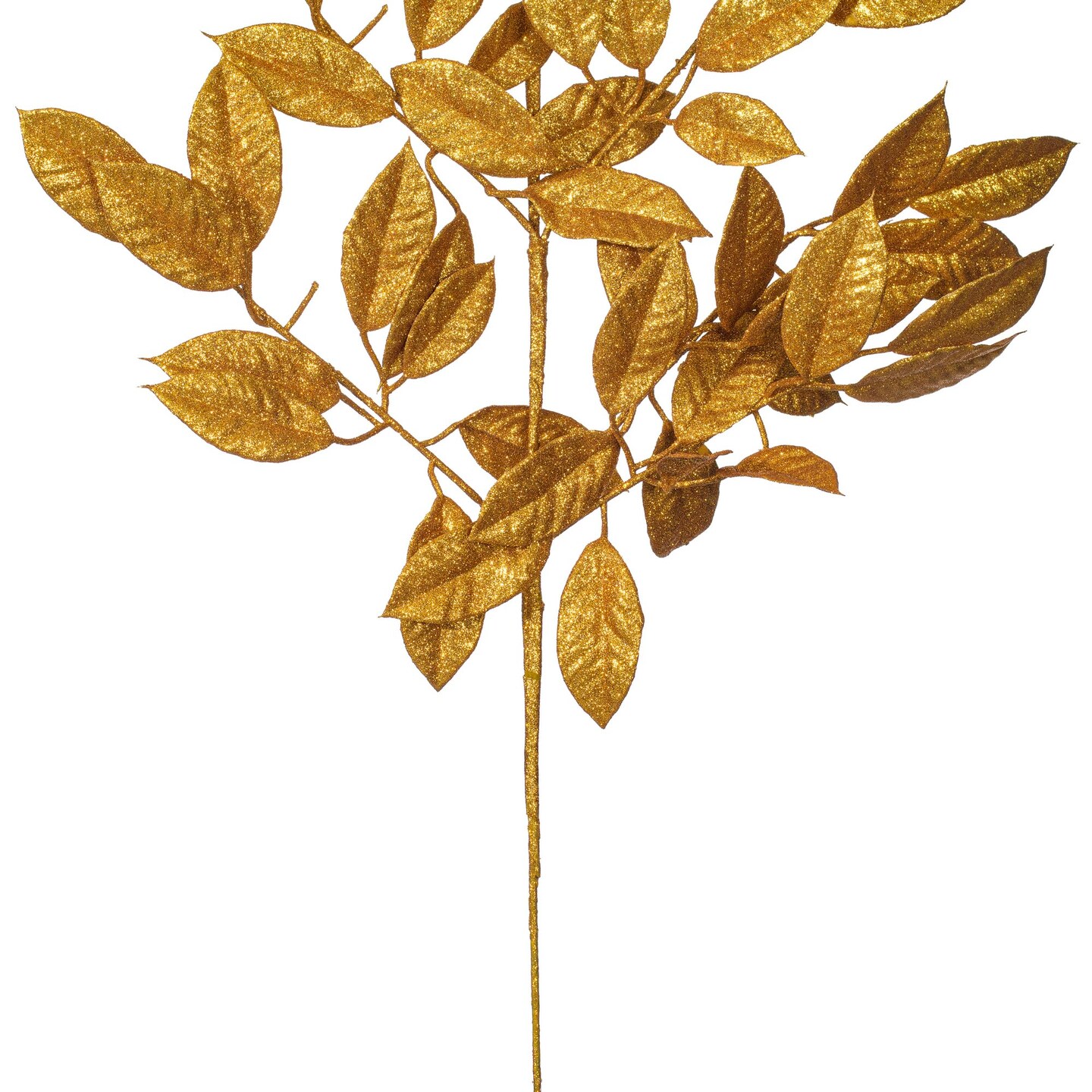 Vickerman 31" Gold Artificial Gardenia Glitter Spray 2 per bag.