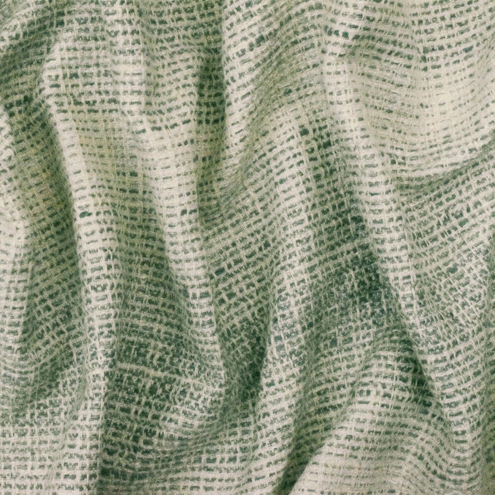 Teal-Ivory Texture Rayon Poly Slubbed Dobby Woven Home Decorating Fabric By the Yard