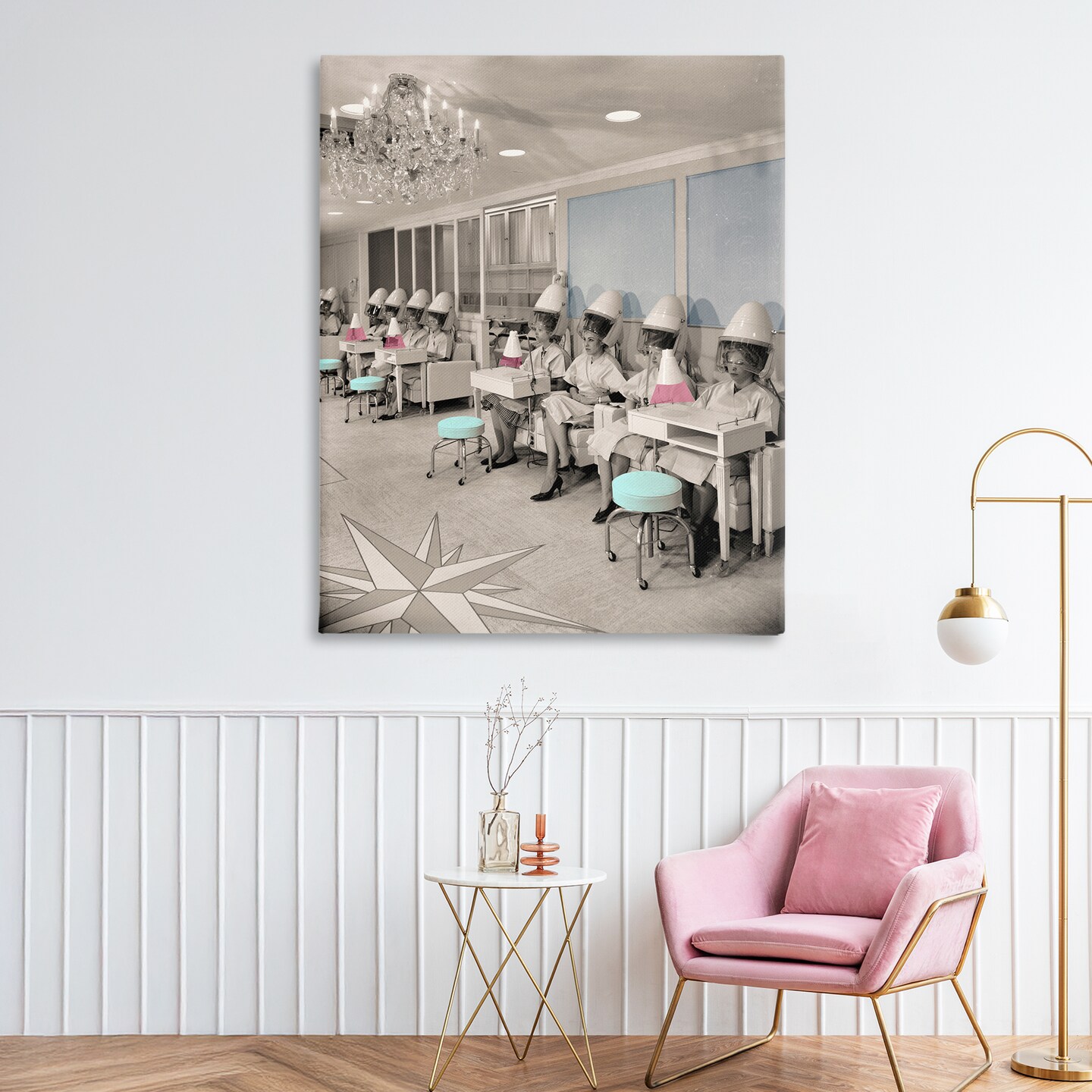 Stupell Industries Vintage Hair Salon Pampering Canvas, design by Sophie 6