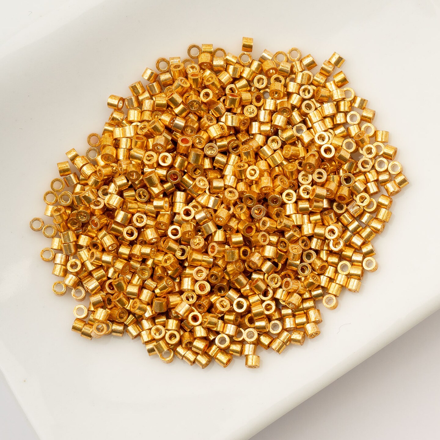 John Bead Opaque Finish Cylin Beads 11/0 Glass Cylindrical Seed Beads, 25g
