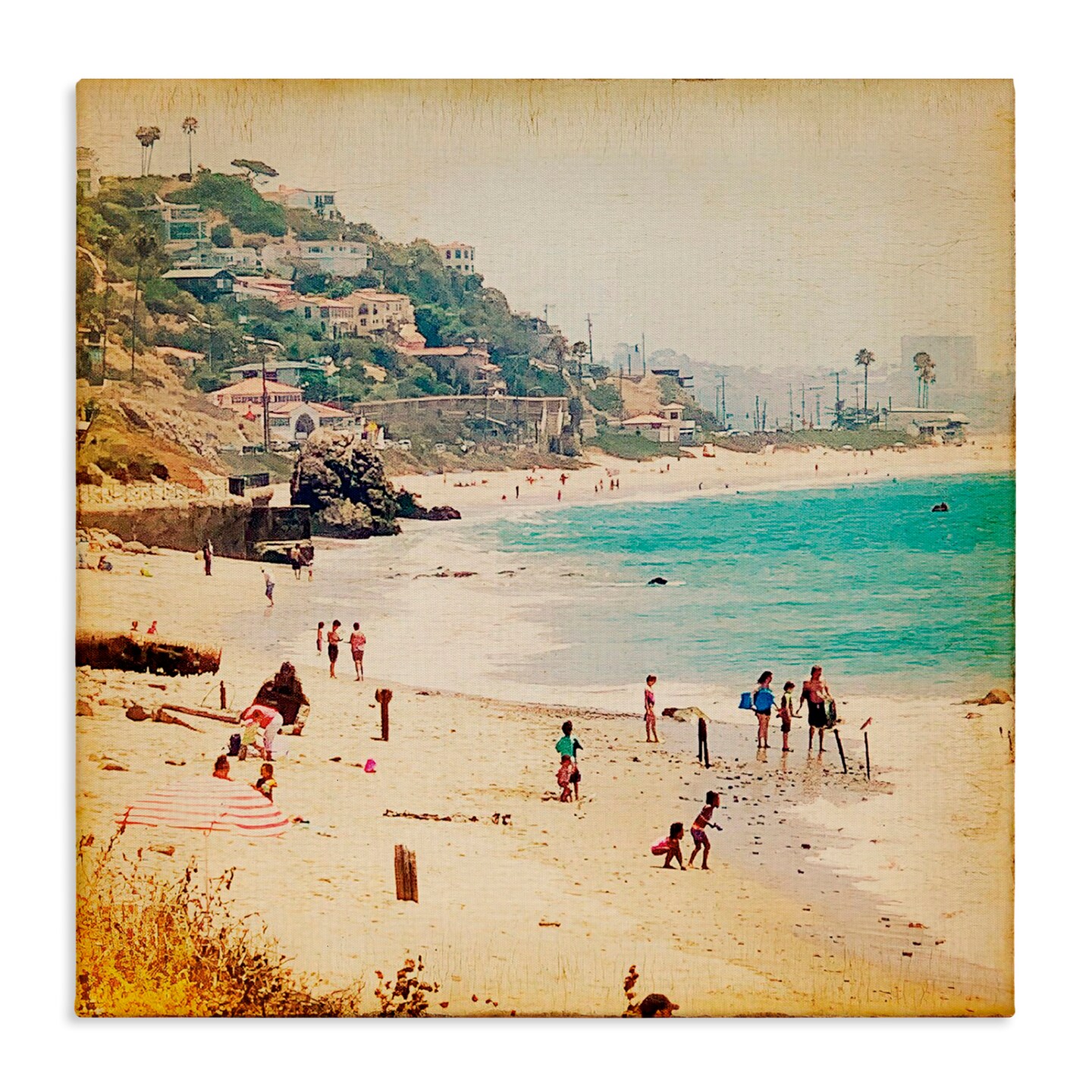 Stupell Industries Vintage Summer Beach Day Canvas, design by Marina Drasnin