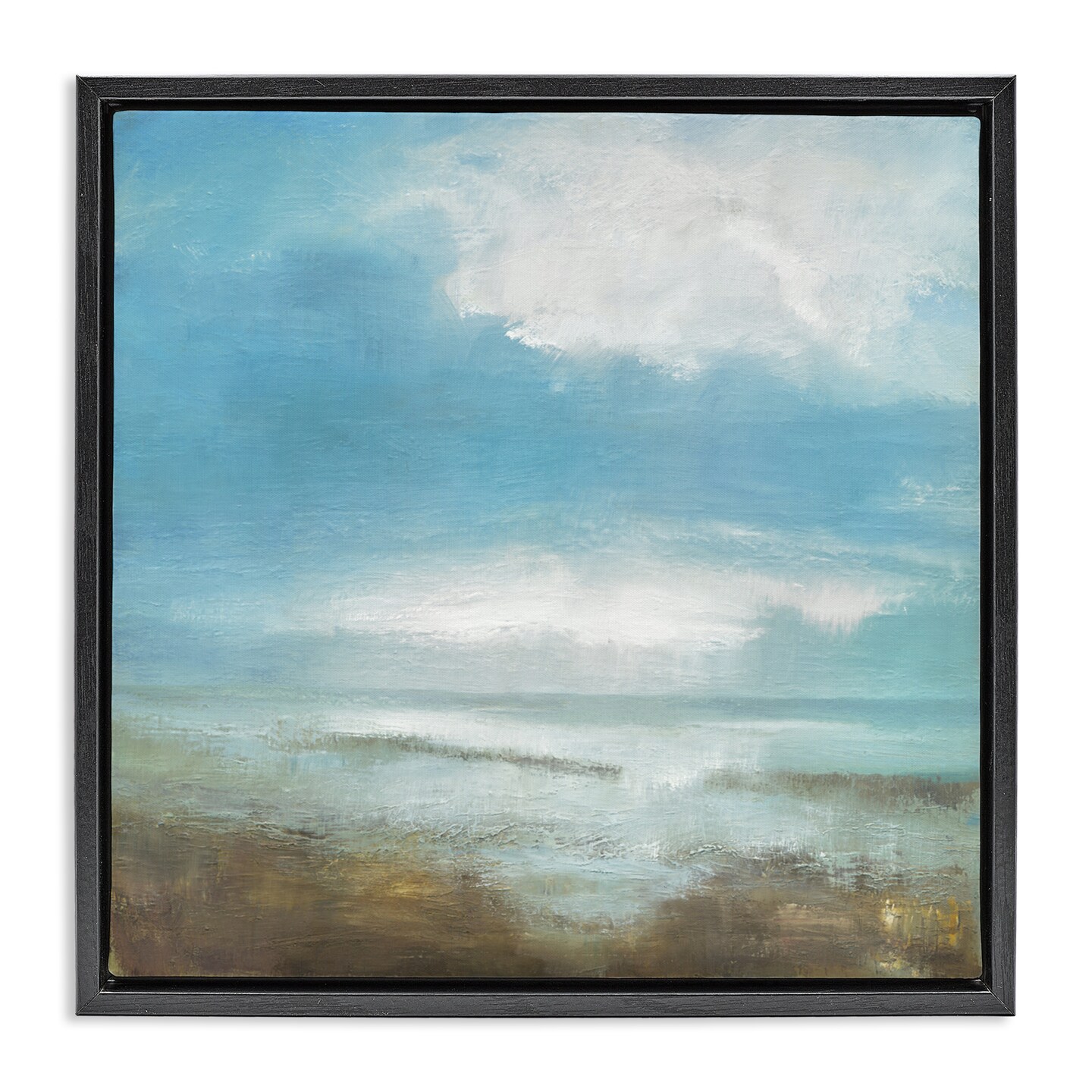 Stupell Industries Seawall Faded Abstraction Floating Frame, design by Caroline Gold