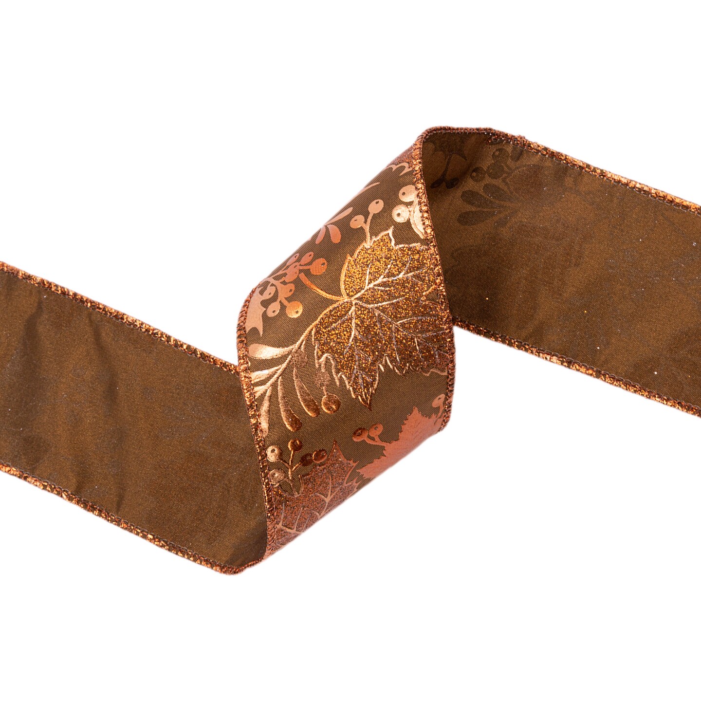LaRibbons 2 1/2&#x22; Wired Ribbon | Leaf | 10 Yard Roll